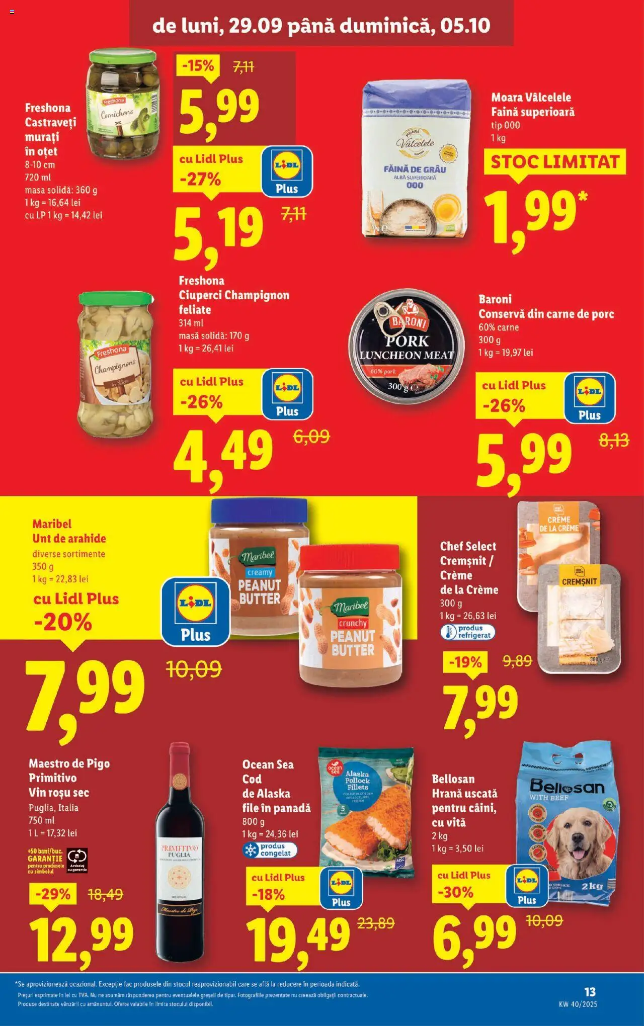 Catalog LIDL 29 Septembrie - 4 Octombrie 2025 | Pagina 13 | Produse: Masă, Arahide, Carne De Porc, Castraveți