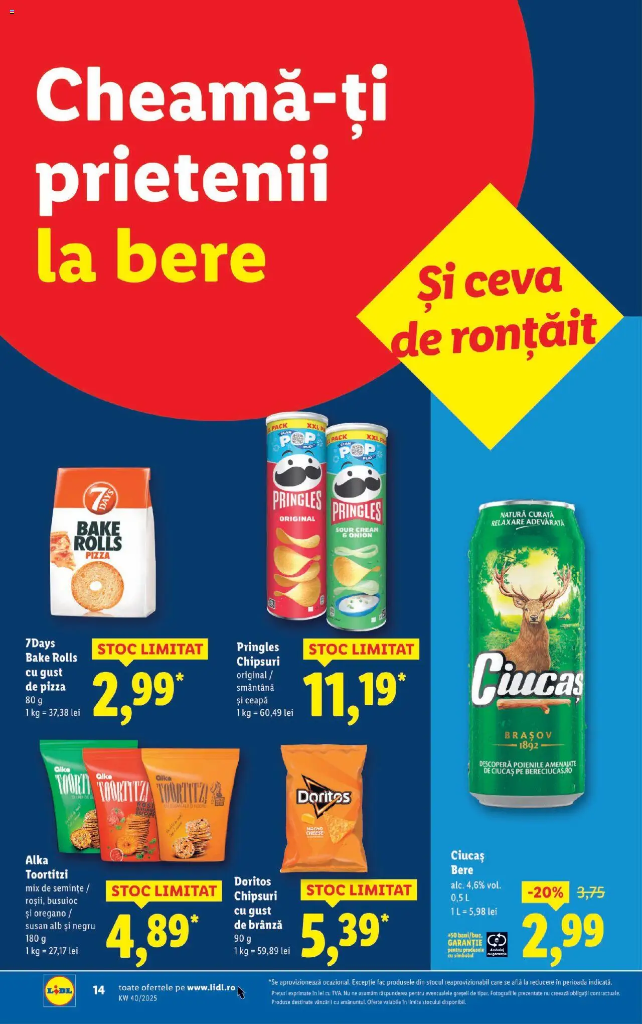 Catalog LIDL 29 Septembrie - 4 Octombrie 2025 | Pagina 14 | Produse: Semințe, Brânză, Pizza, Chipsuri