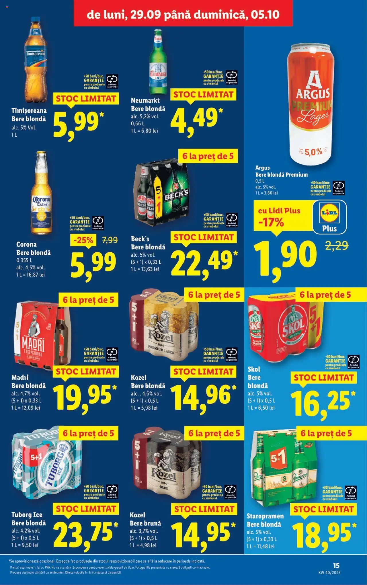 Catalog LIDL 29 Septembrie - 4 Octombrie 2025 | Pagina 15 | Produse: Pară, Bere