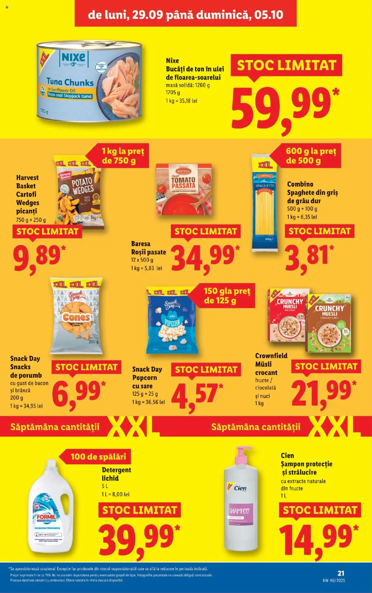 Catalog LIDL 29 Septembrie - 4 Octombrie 2025 | Pagina 21 | Produse: Masă, Șampon, Nuci, Cartofi