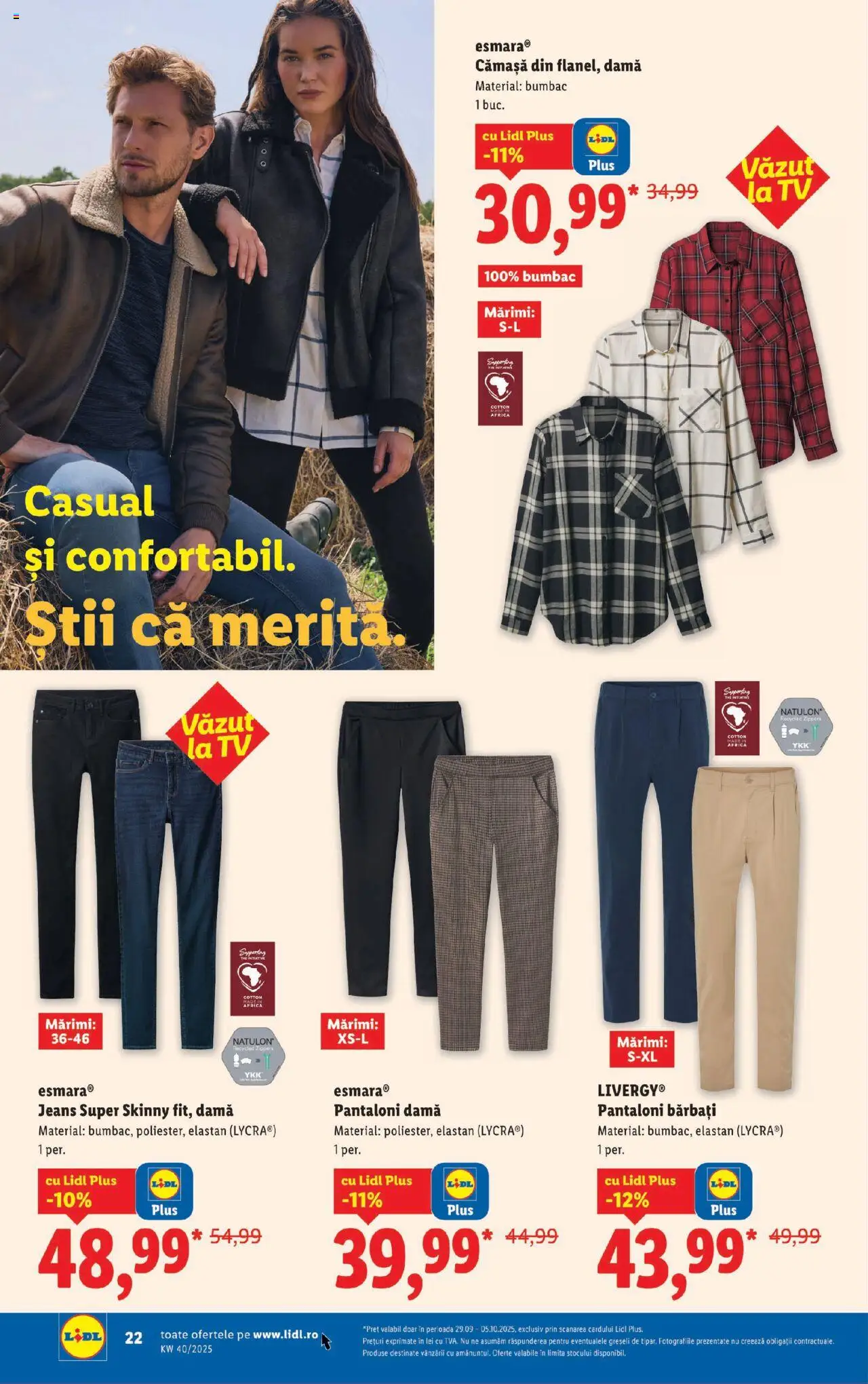 Catalog LIDL 29 Septembrie - 4 Octombrie 2025 | Pagina 22 | Produse: Pantaloni