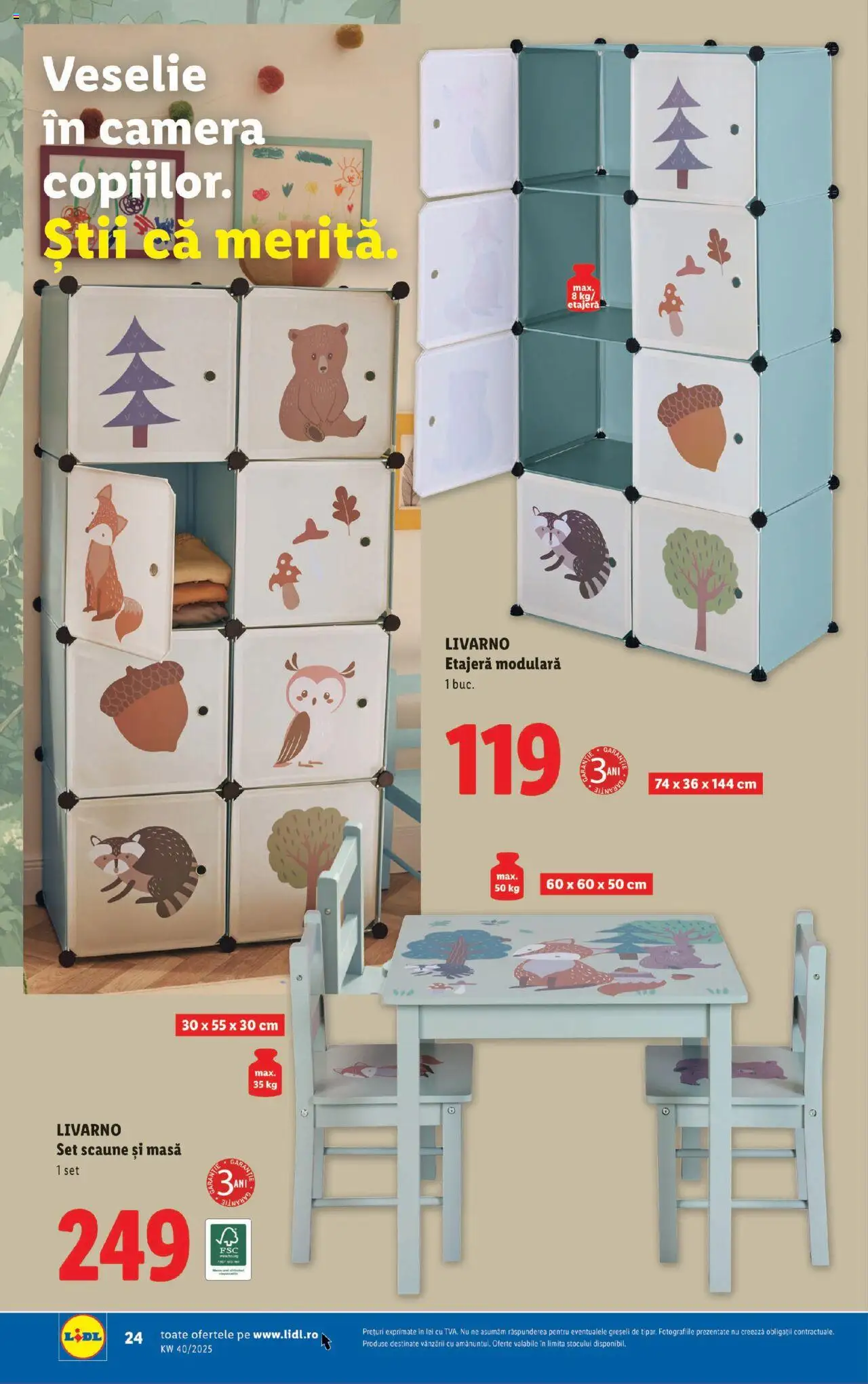 Catalog LIDL 29 Septembrie - 4 Octombrie 2025 | Pagina 24 | Produse: Cameră, Masă, Etajeră