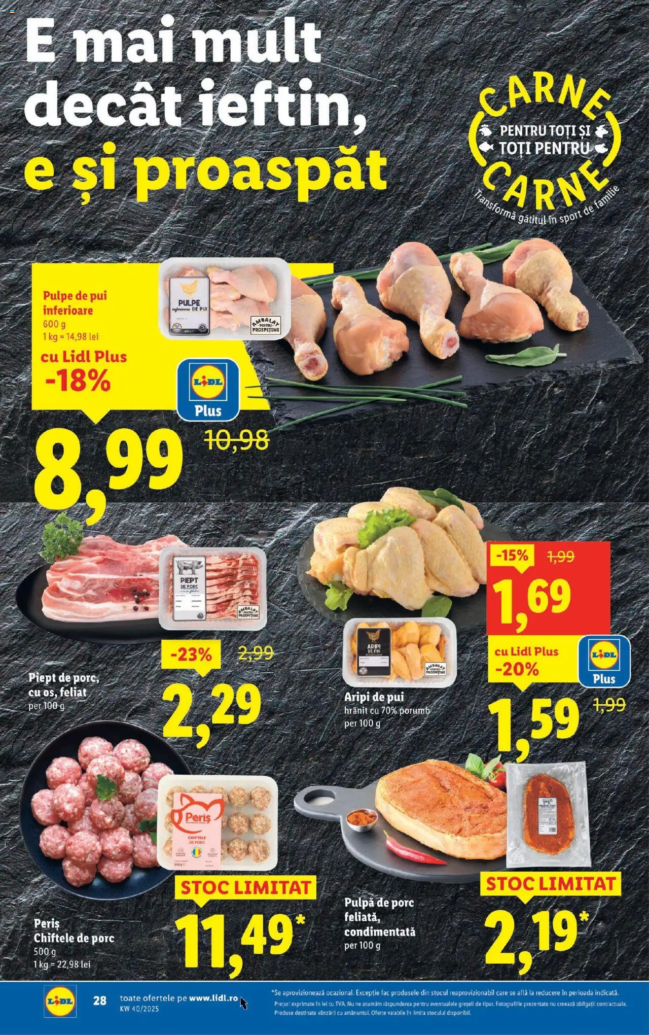 Catalog LIDL 29 Septembrie - 4 Octombrie 2025 | Pagina 28 | Produse: Hacıyatmaz Kedi Oyuncağı, Chiftele, Porumb