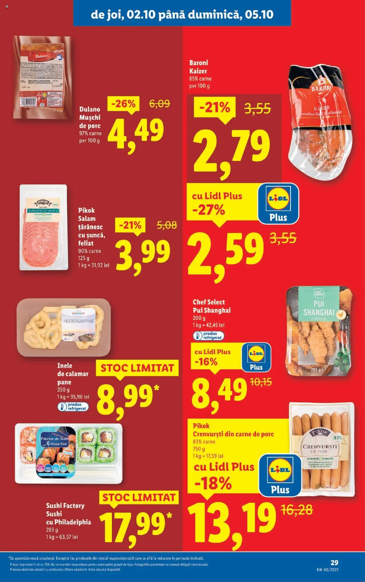 Catalog LIDL 29 Septembrie - 4 Octombrie 2025 | Pagina 29 | Produse: Hacıyatmaz Kedi Oyuncağı, Crenvurști, Șuncă, Carne De Porc