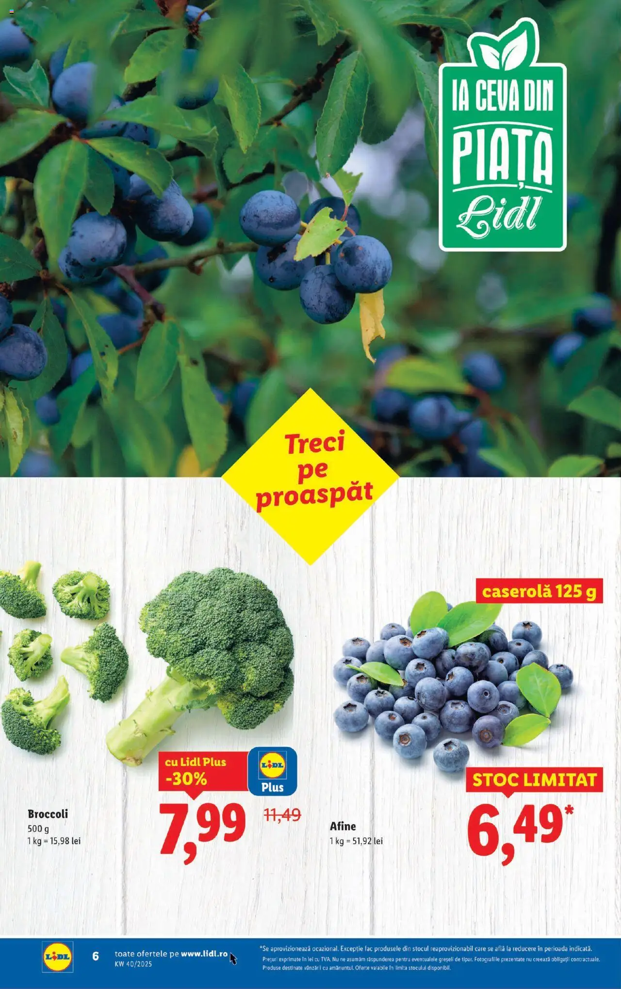 Catalog LIDL 29 Septembrie - 4 Octombrie 2025 | Pagina 6 | Produse: Afine
