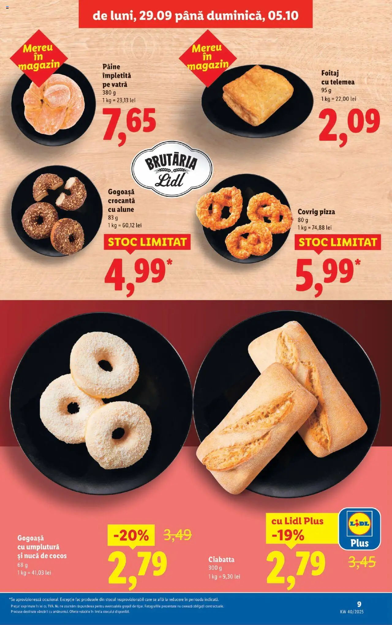Catalog LIDL 29 Septembrie - 4 Octombrie 2025 | Pagina 9 | Produse: Divan, Alune, Pâine, Pizza