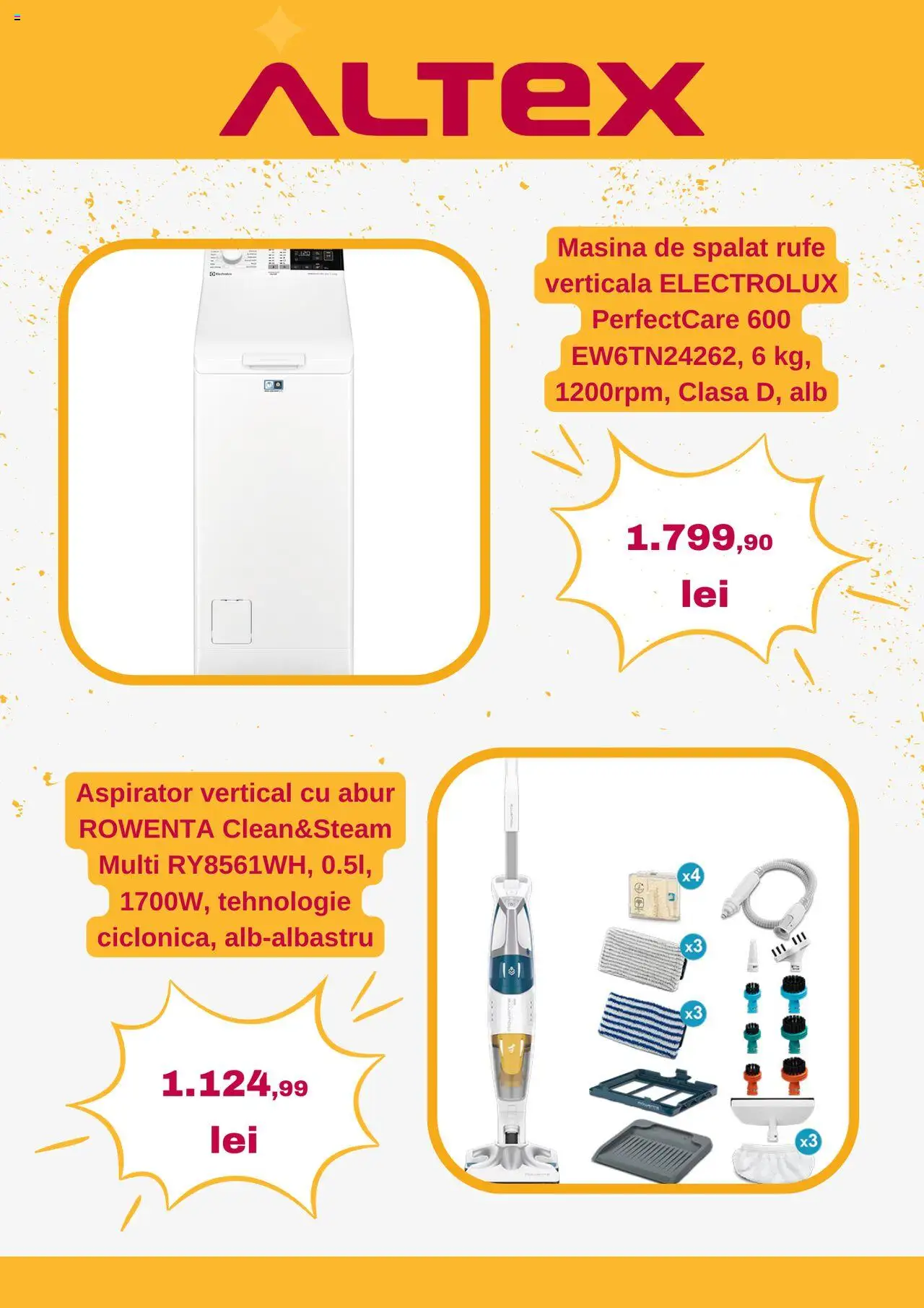 Catalog Altex 25 - 30 Septembrie 2025 | Pagina 6 | Produse: Mașină De Spălat, Aspirator