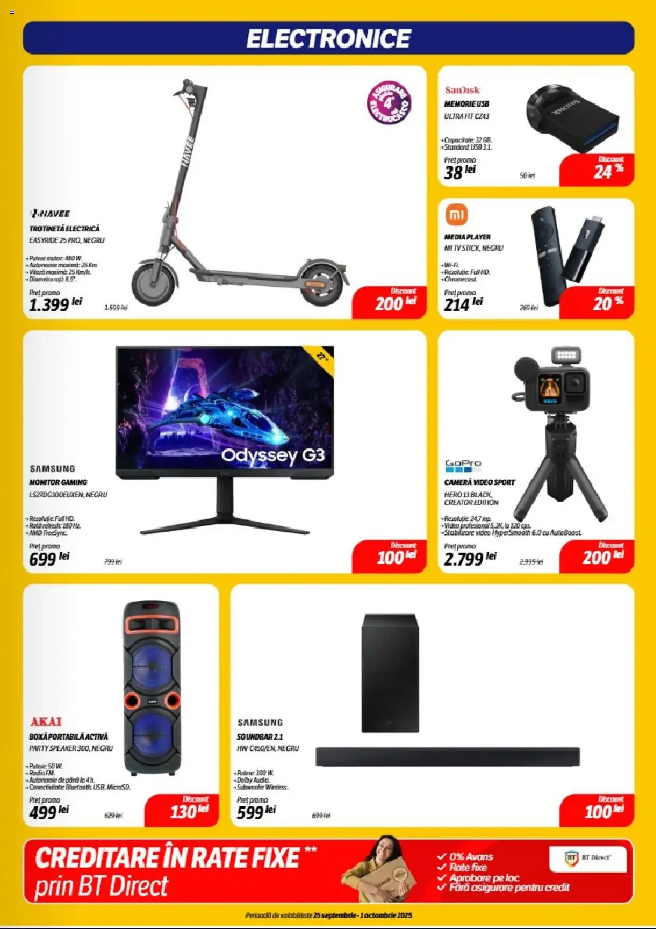 Catalog Flanco 25 - 30 Septembrie 2025 | Pagina 13 | Produse: Radio, Cameră Video, Speaker, Usb