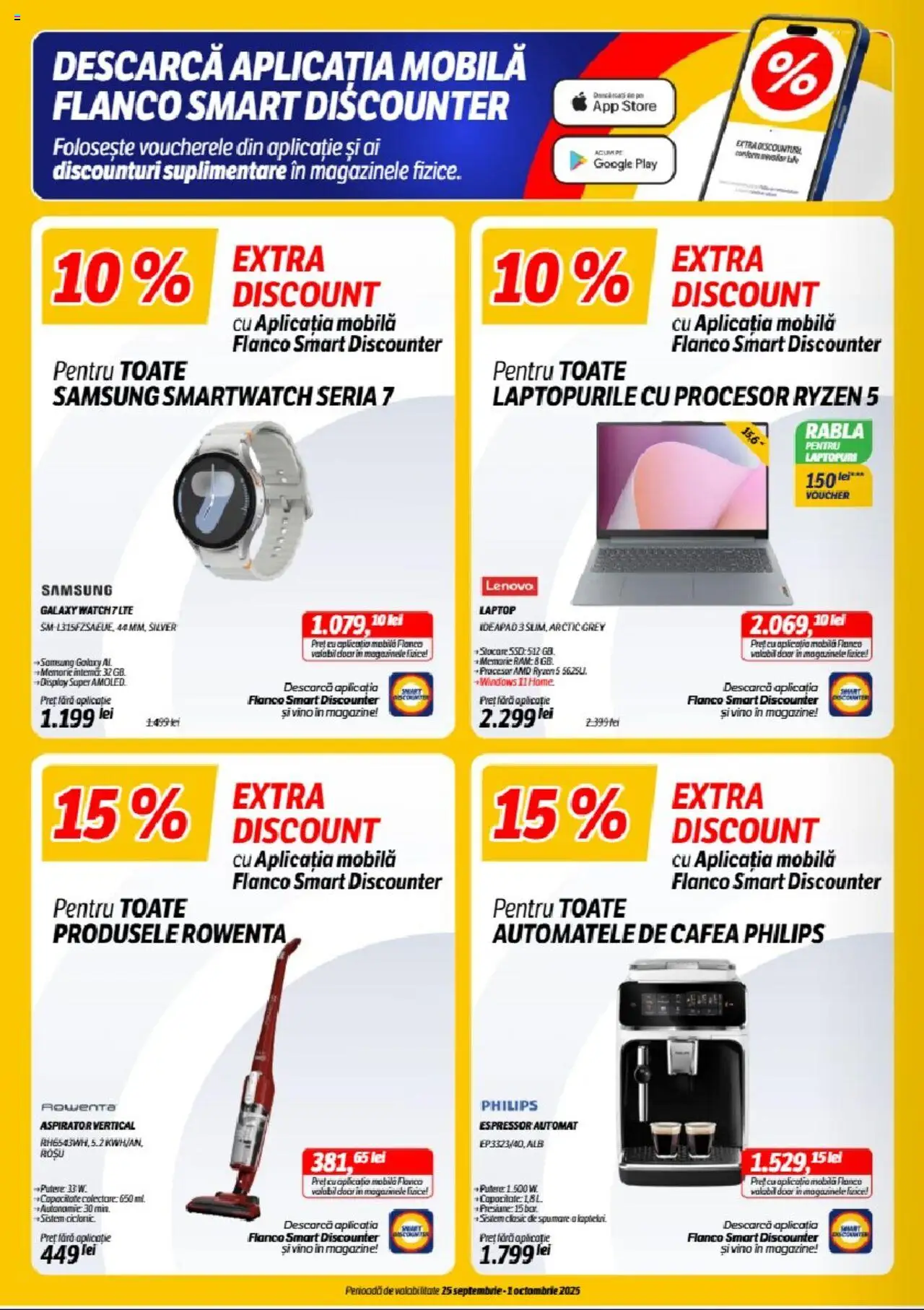 Catalog Flanco 25 - 30 Septembrie 2025 | Pagina 2 | Produse: Espressor, Enginar, Laptop, Cafea