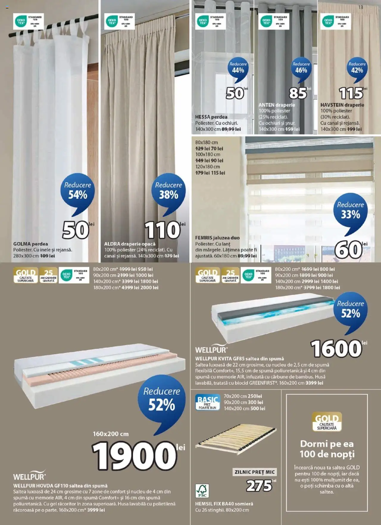 Catalog JYSK 26 Septembrie - 24 Octombrie 2025 | Pagina 13 | Produse: Memorie, Saltea, Perdea, Türk kahvesi öğütme değirmeni