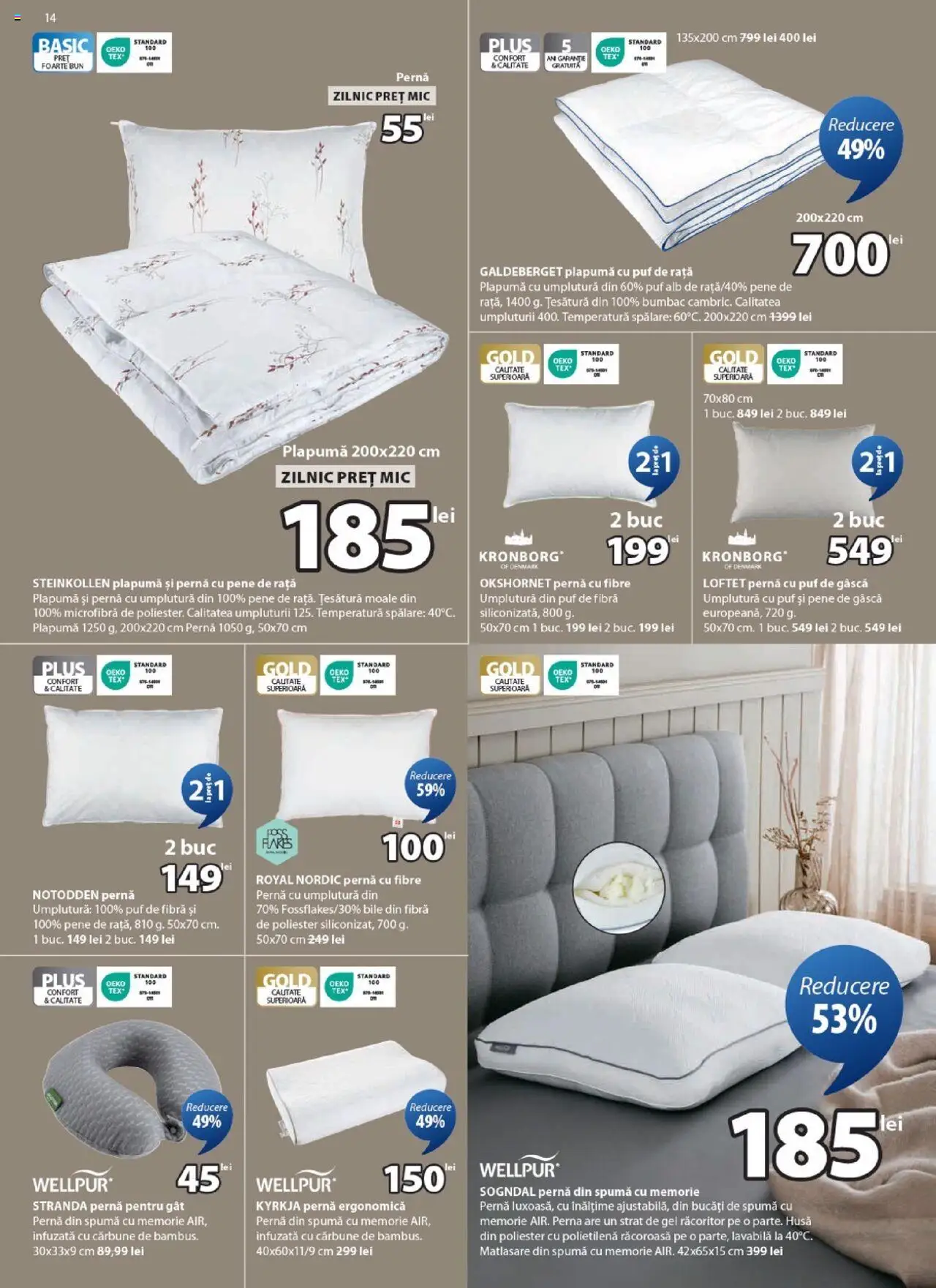 Catalog JYSK 26 Septembrie - 24 Octombrie 2025 | Pagina 14 | Produse: Memorie, Pernă, Rață, Türk kahvesi öğütme değirmeni