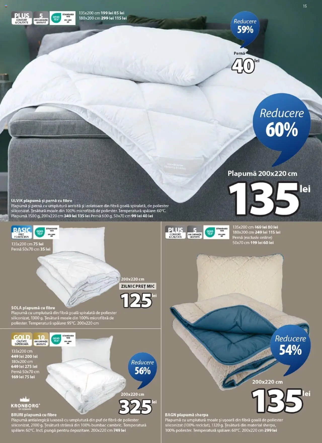 Catalog JYSK 26 Septembrie - 24 Octombrie 2025 | Pagina 15 | Produse: Pungă, Pernă, Plapumă