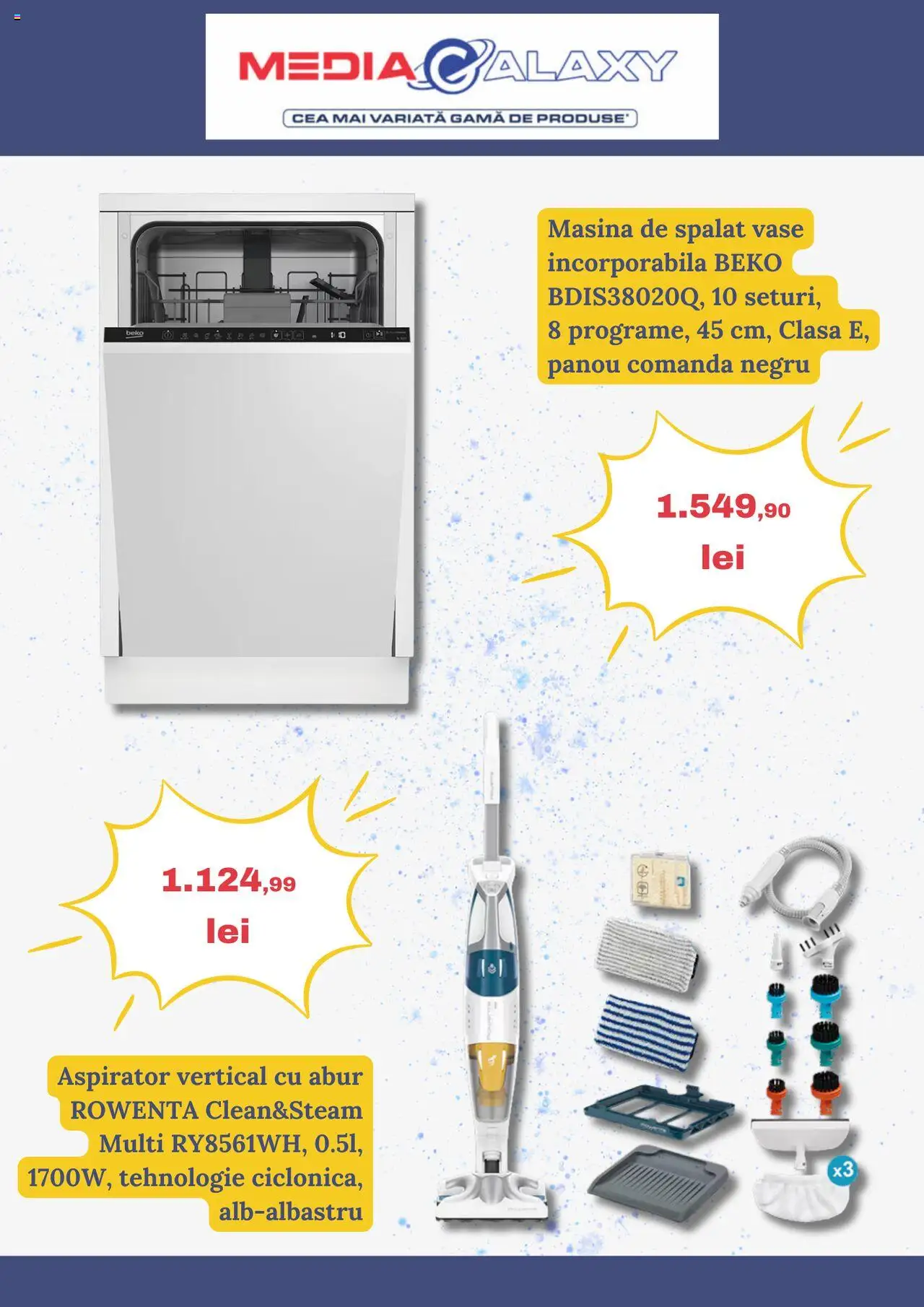 Catalog Media Galaxy 25 - 30 Septembrie 2025 | Pagina 6 | Produse: Mașină De Spălat, Mașină De Spălat Vase, Aspirator