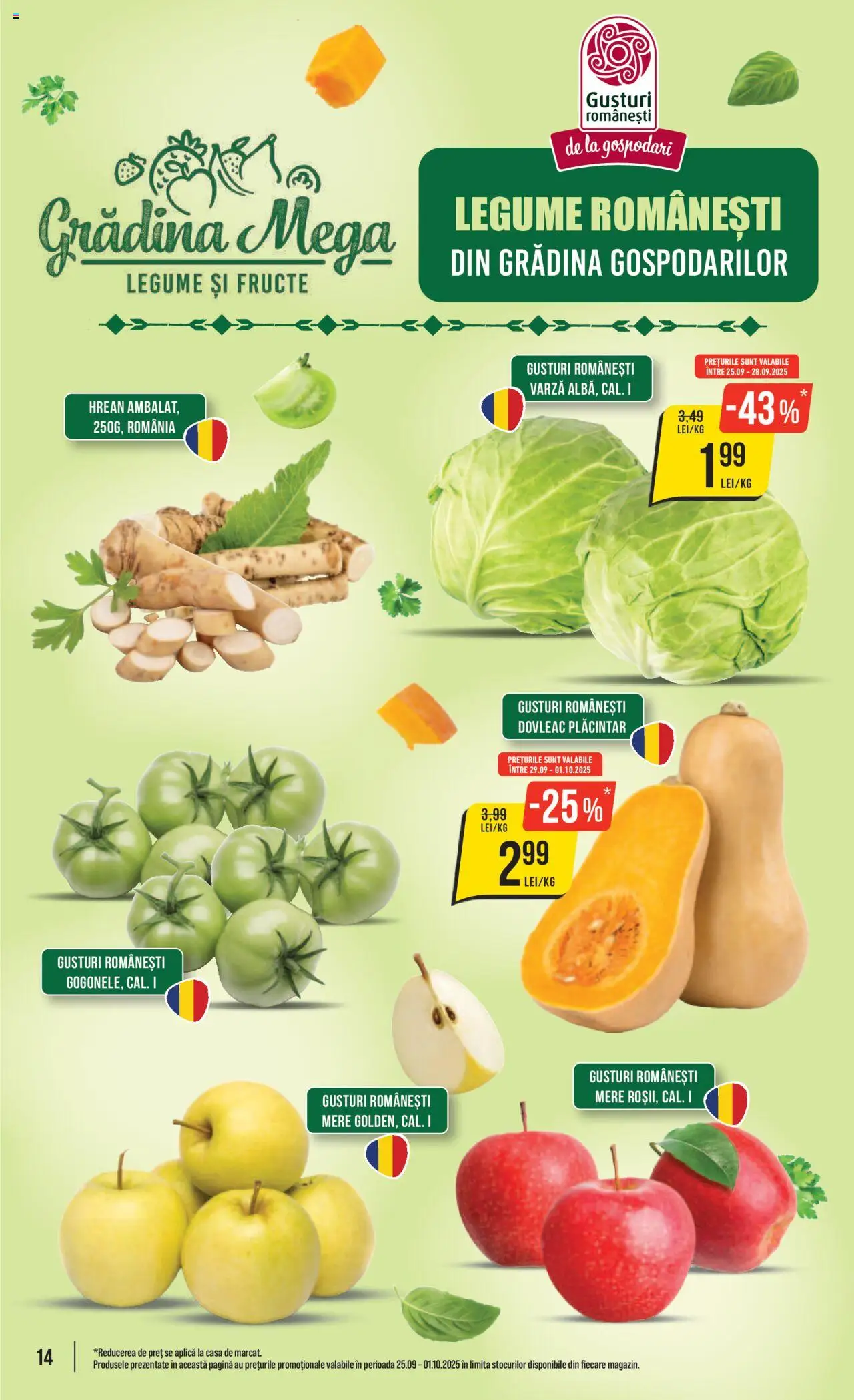 Catalog Mega Image 25 - 30 Septembrie 2025 | Pagina 14 | Produse: Dovleac, Mere, Legume, Fructe