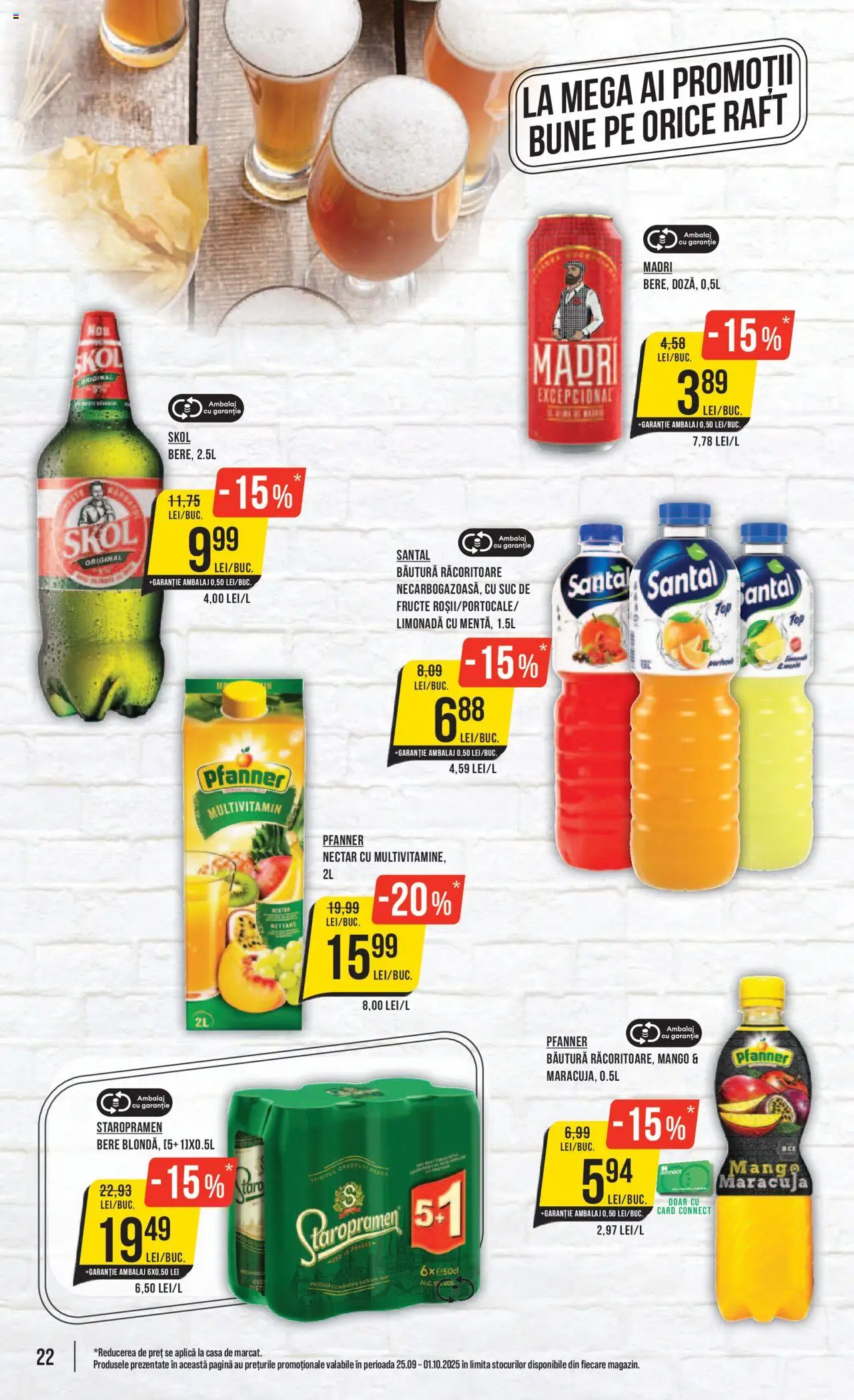 Catalog Mega Image 25 - 30 Septembrie 2025 | Pagina 22 | Produse: Sıcak su torbası, Raft, Suc, Fructe