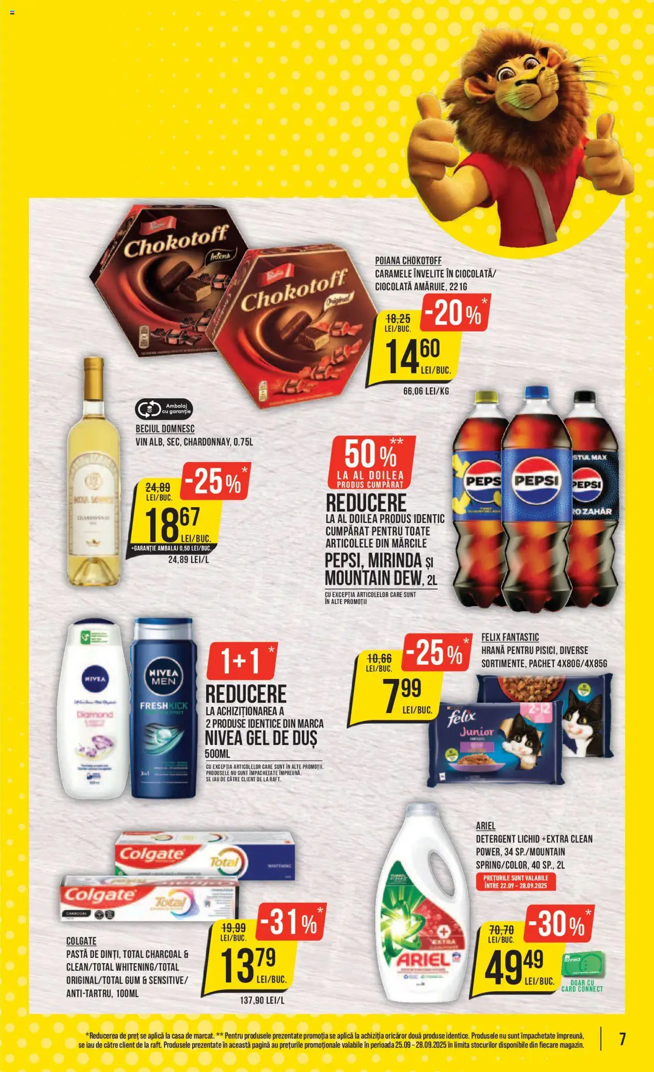 Catalog Mega Image 25 - 30 Septembrie 2025 | Pagina 7 | Produse: Ciocolată, Vin, Detergent, Caramele