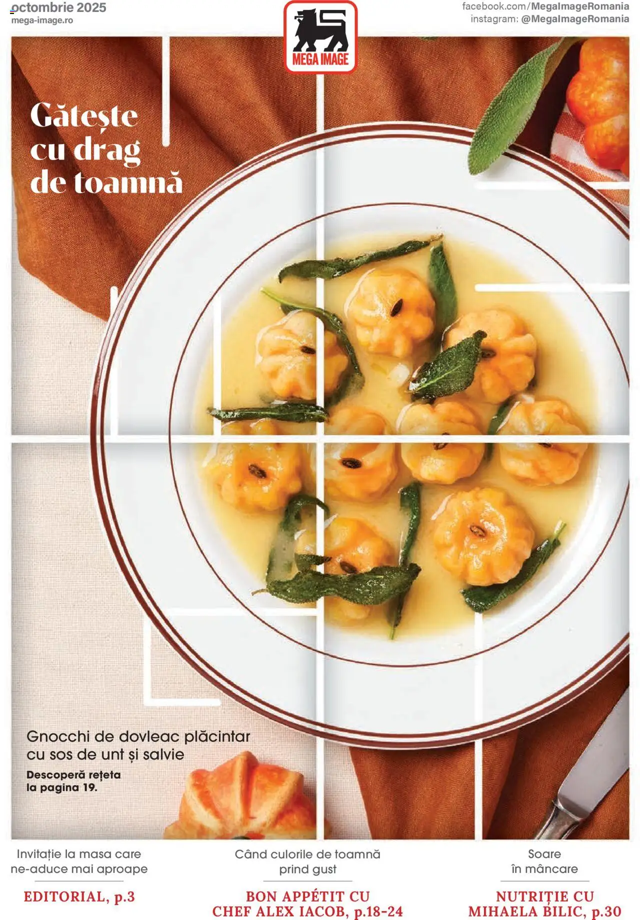 Catalog Mega Image 2 - 27 Octombrie 2025 | Pagina 1 | Produse: Dovleac, Masă, Unt, Sos
