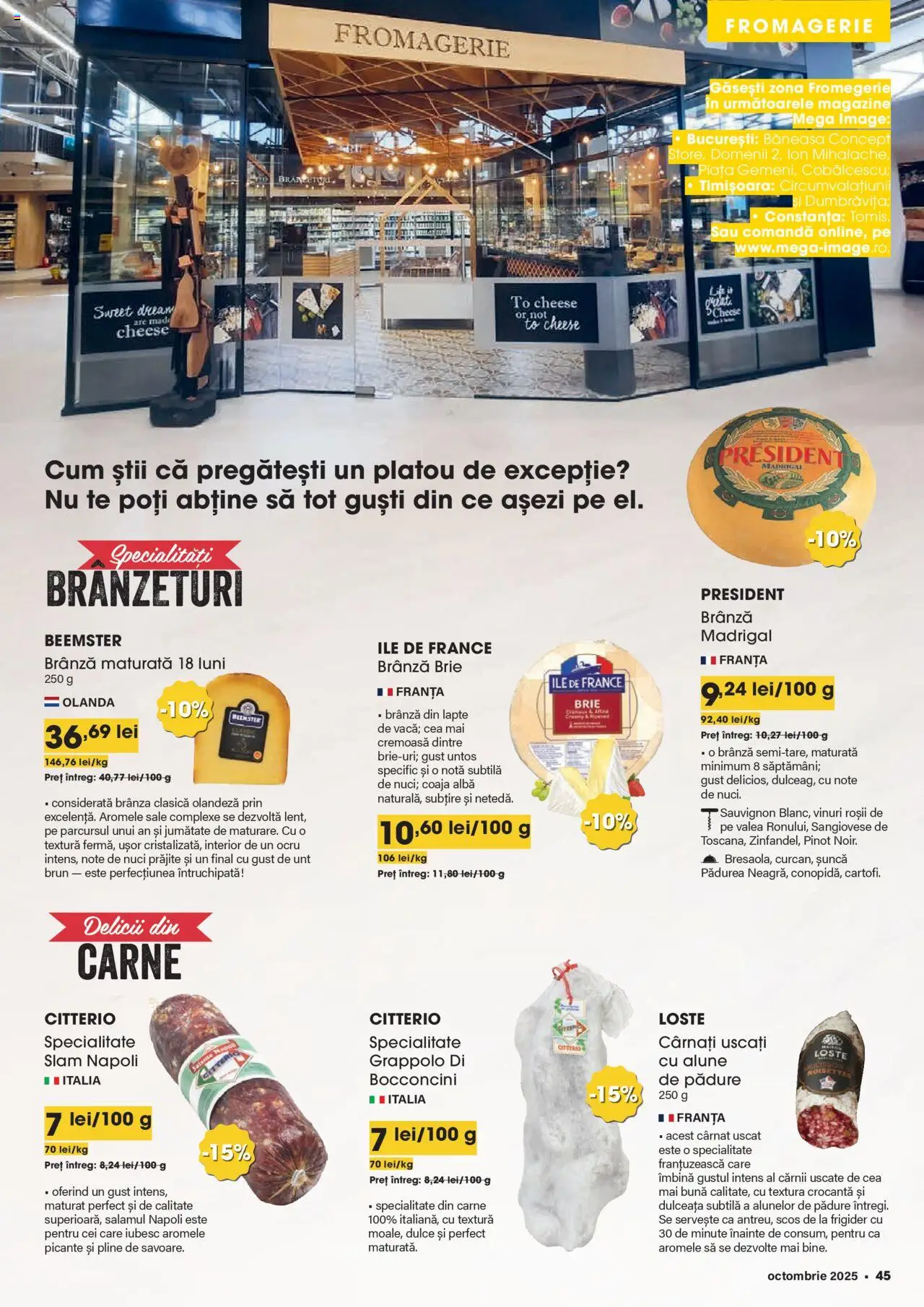 Catalog Mega Image 2 - 27 Octombrie 2025 | Pagina 45 | Produse: Frigider, Roșii, Nuci, Cârnați