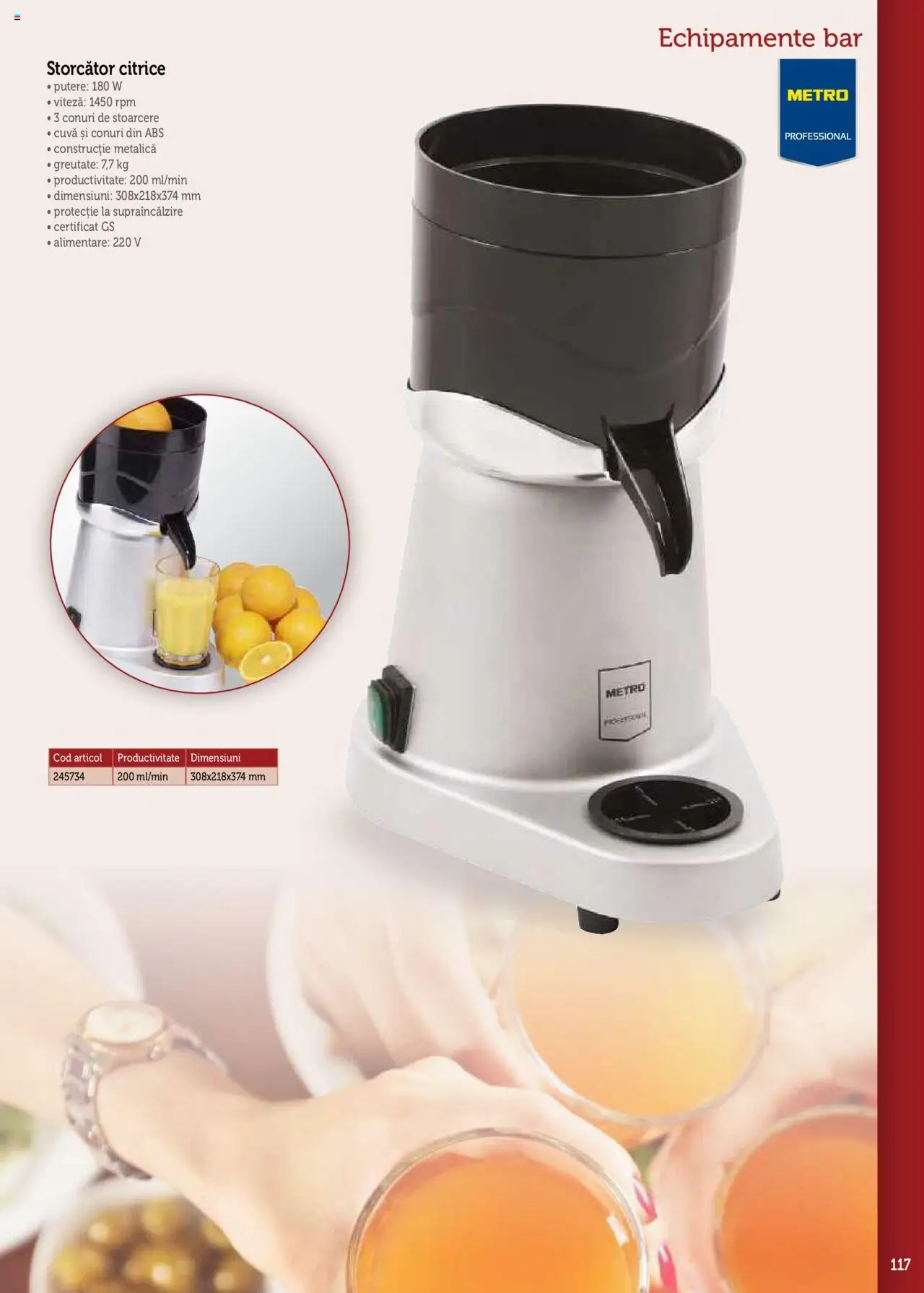 Catalog METRO 17 Septembrie 2025 - 30 Decembrie 2026 | Pagina 117 | Produse: Storcător