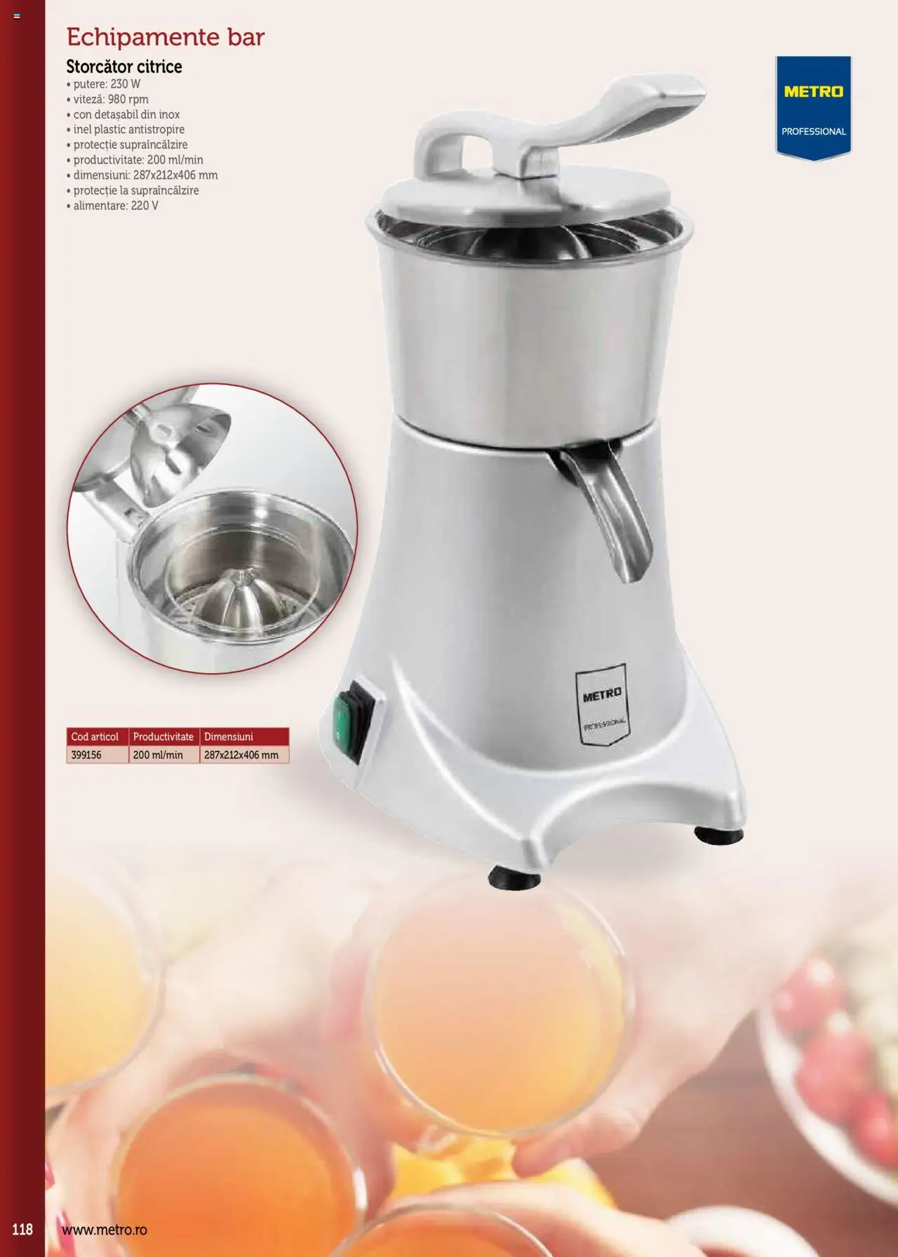 Catalog METRO 17 Septembrie 2025 - 30 Decembrie 2026 | Pagina 118 | Produse: Inel, Storcător