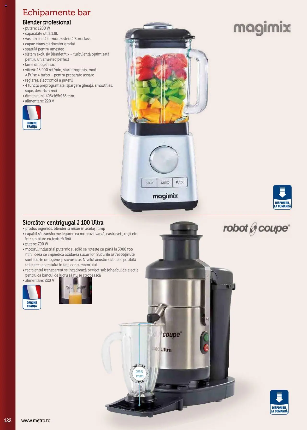 Catalog METRO 17 Septembrie 2025 - 30 Decembrie 2026 | Pagina 122 | Produse: Blender, Storcător, Roșii, Legume