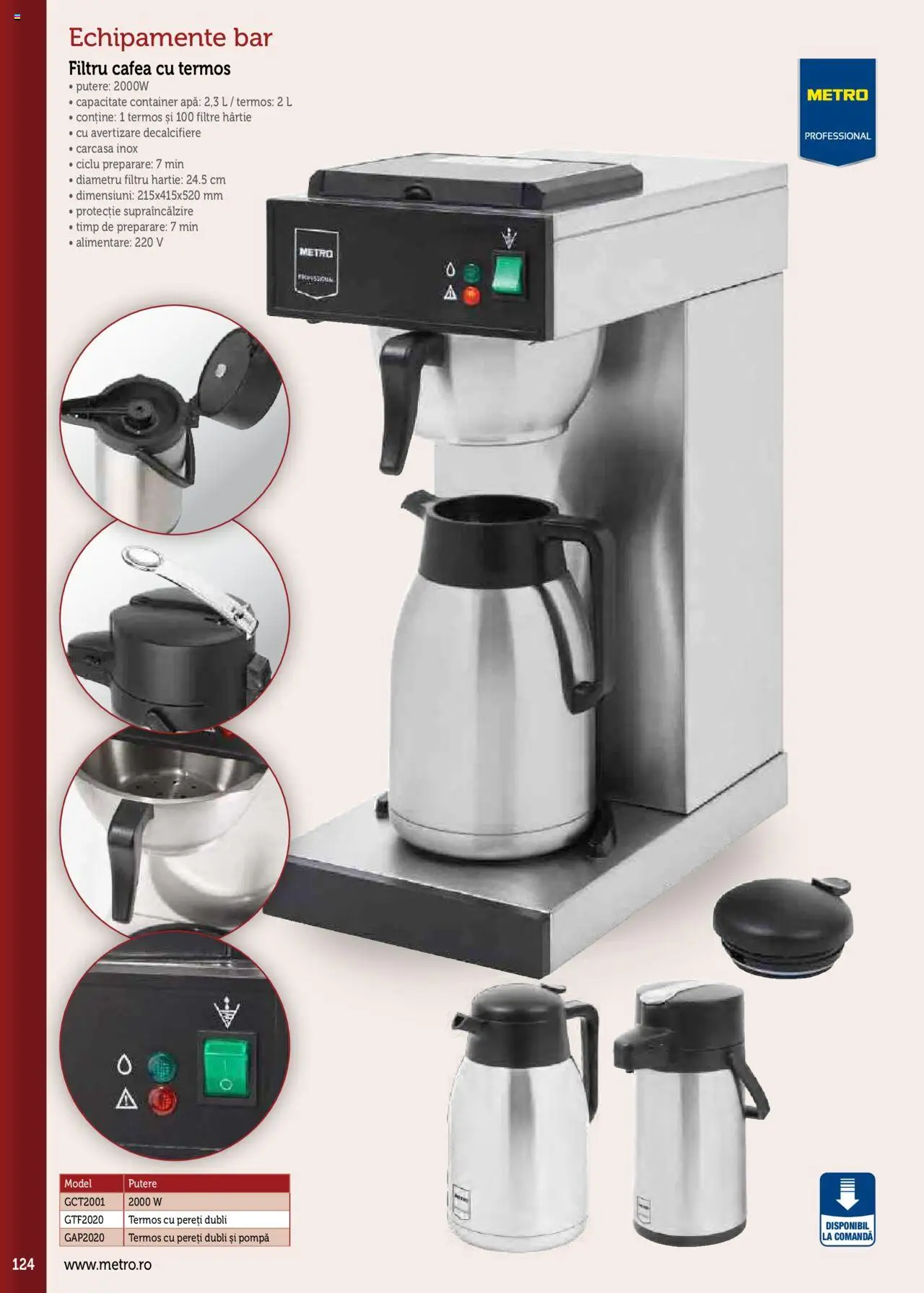 Catalog METRO 17 Septembrie 2025 - 30 Decembrie 2026 | Pagina 124 | Produse: Carcasă, Termos, Cafea, Apă