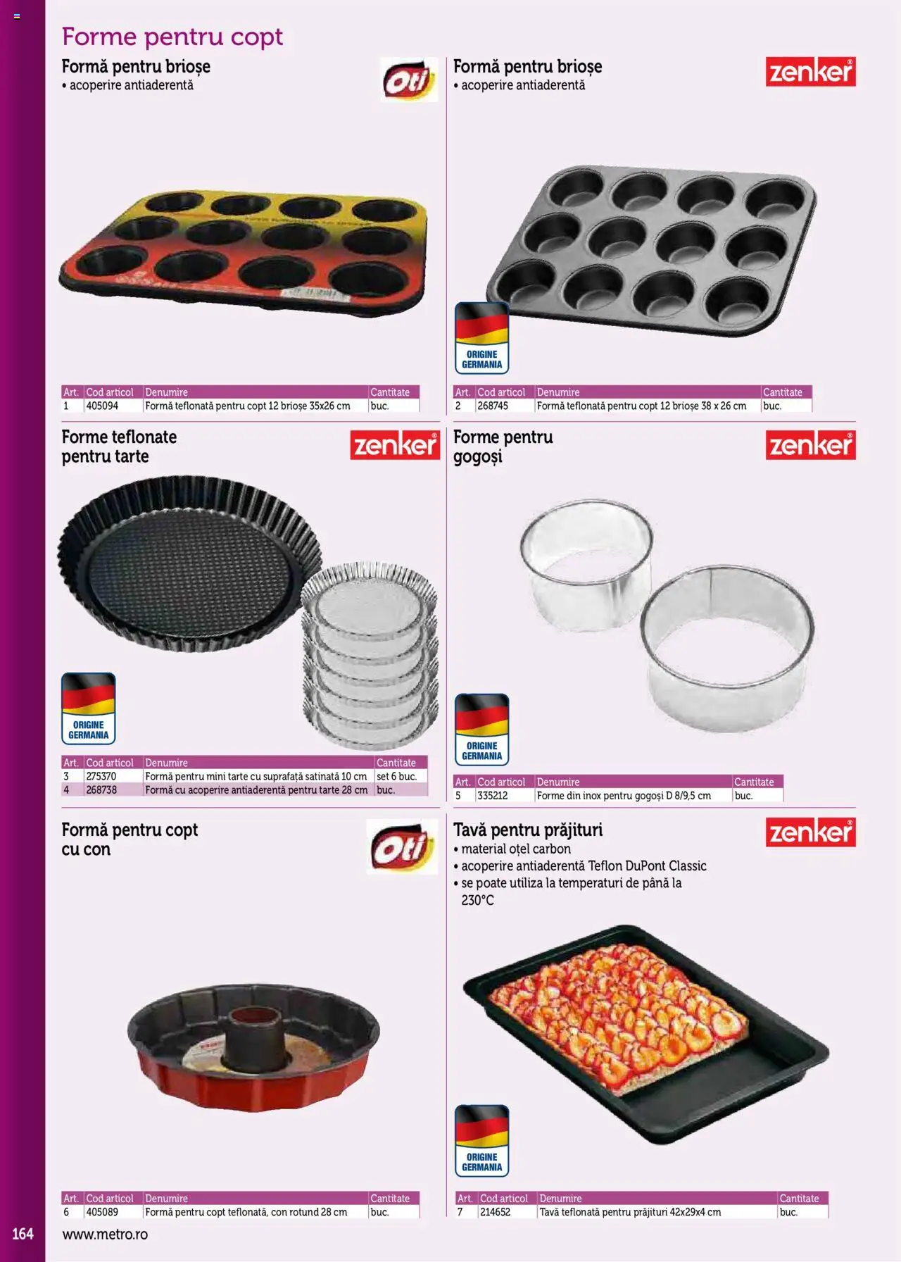 Catalog METRO 17 Septembrie 2025 - 30 Decembrie 2026 | Pagina 164 | Produse: Gogoși