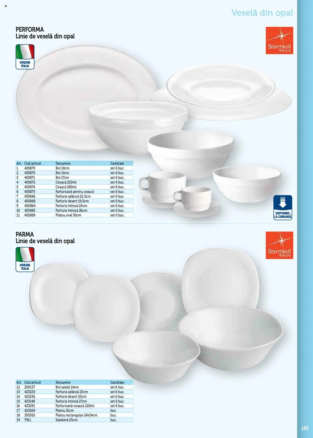 Catalog METRO 17 Septembrie 2025 - 30 Decembrie 2026 | Pagina 185 | Produse: Bol, Farfurie, Salată