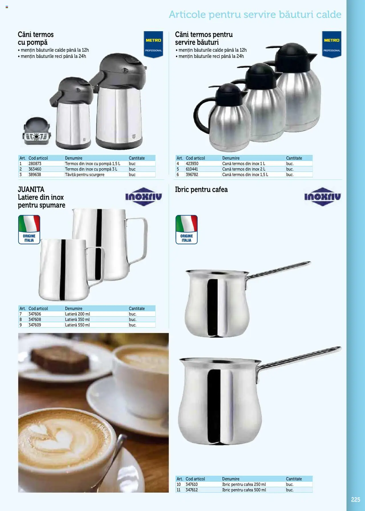 Catalog METRO 17 Septembrie 2025 - 30 Decembrie 2026 | Pagina 225 | Produse: Termos, Cafea