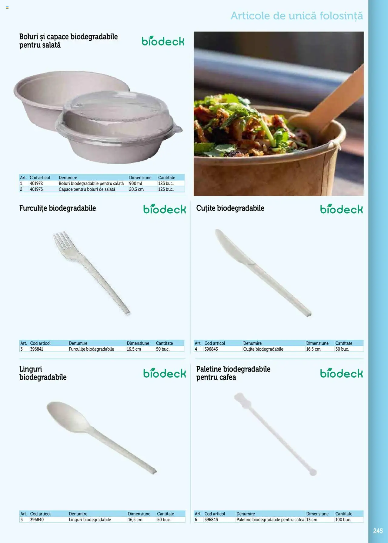 Catalog METRO 17 Septembrie 2025 - 30 Decembrie 2026 | Pagina 245 | Produse: Linguri, Cafea, Salată