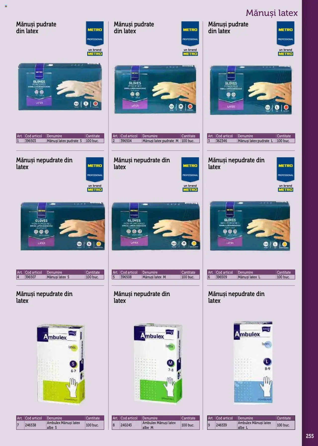 Catalog METRO 17 Septembrie 2025 - 30 Decembrie 2026 | Pagina 255 | Produse: Mănuși