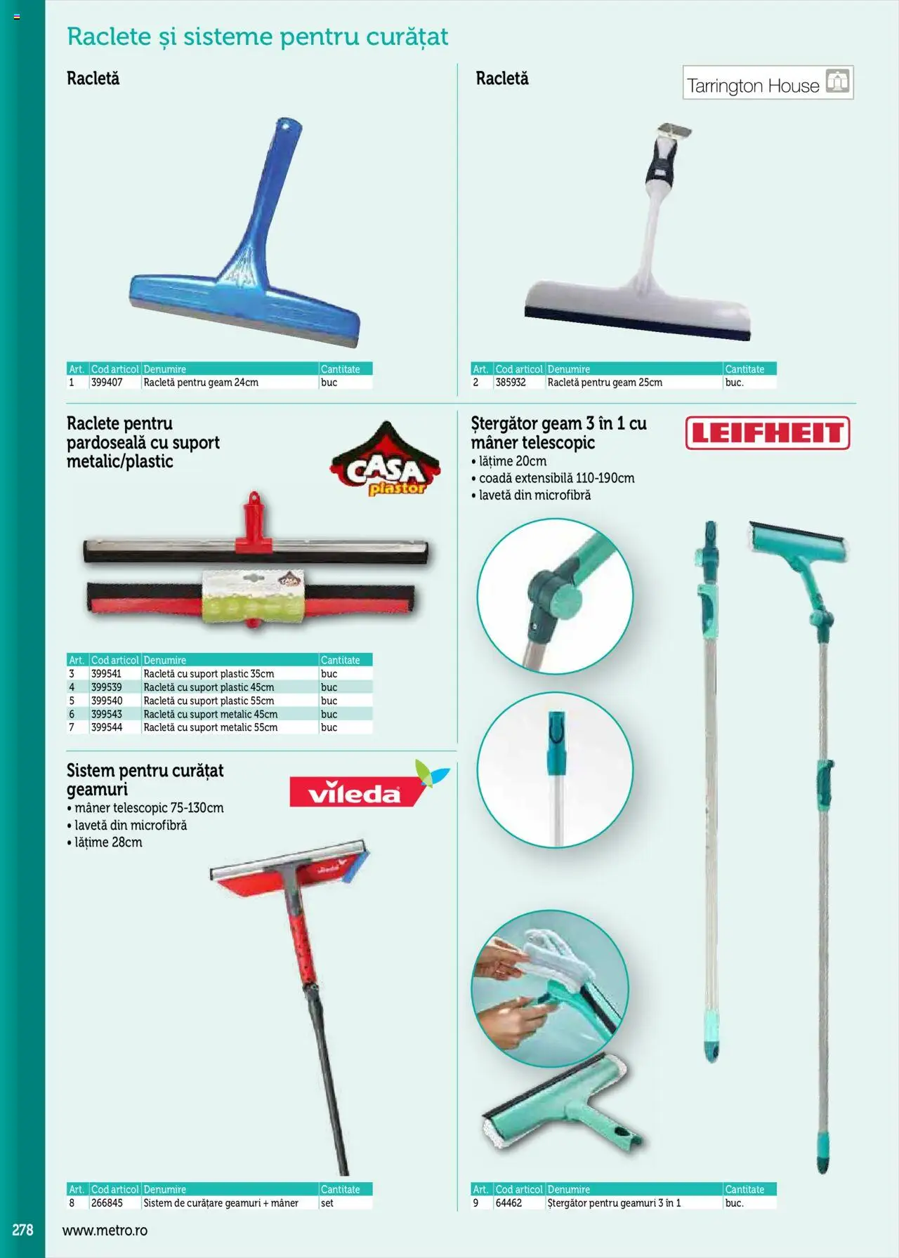 Catalog METRO 17 Septembrie 2025 - 30 Decembrie 2026 | Pagina 278 | Produse: Mâner, Pardoseală