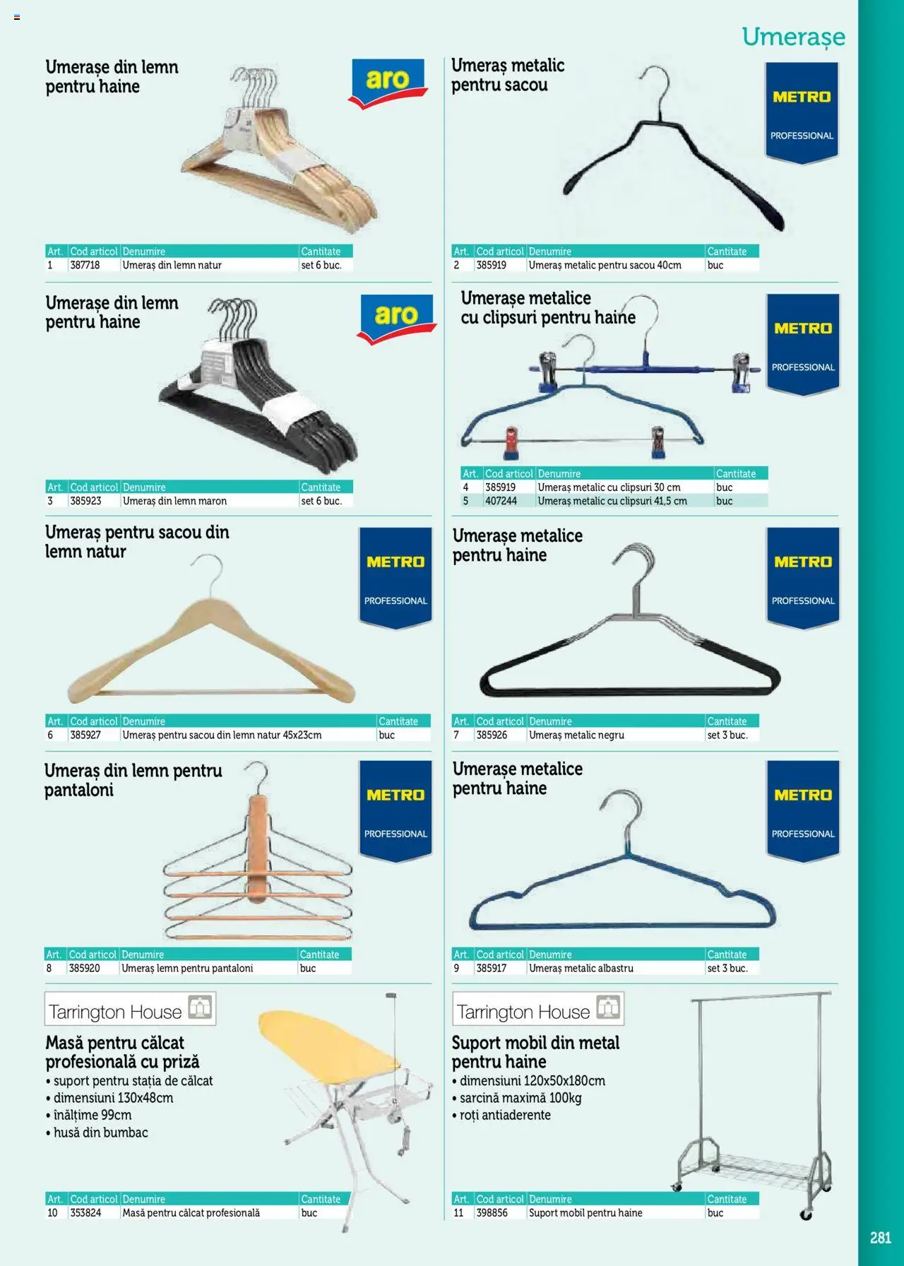 Catalog METRO 17 Septembrie 2025 - 30 Decembrie 2026 | Pagina 281 | Produse: Masă, Priză, Haine, Pantaloni