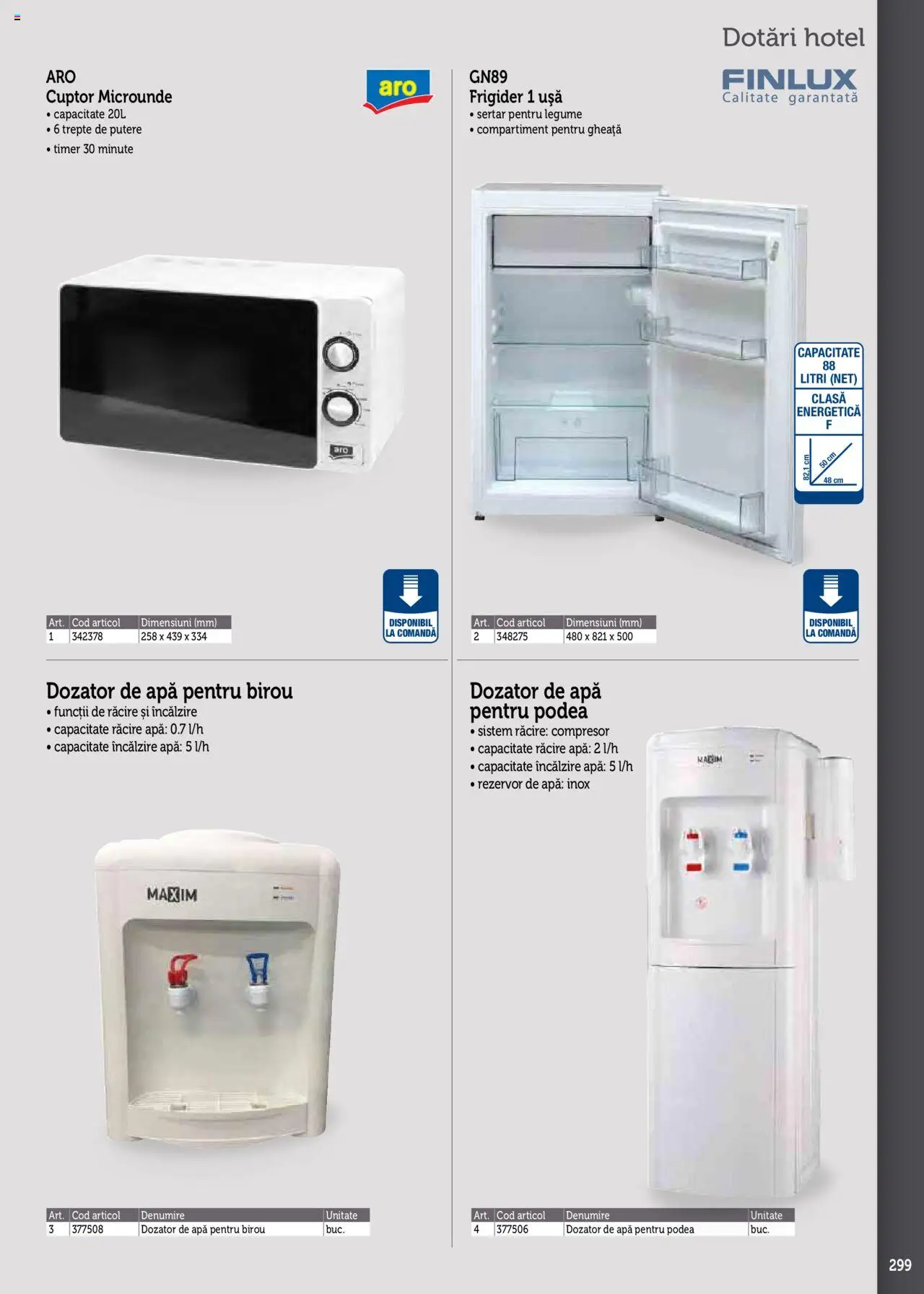 Catalog METRO 17 Septembrie 2025 - 30 Decembrie 2026 | Pagina 299 | Produse: Frigider, Çikolatalı gofret, Ușă, Apă