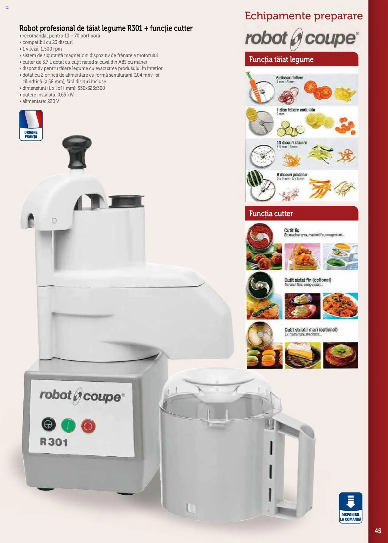 Catalog METRO 17 Septembrie 2025 - 30 Decembrie 2026 | Pagina 45 | Produse: Cutter, Robot, Cuțit, Legume