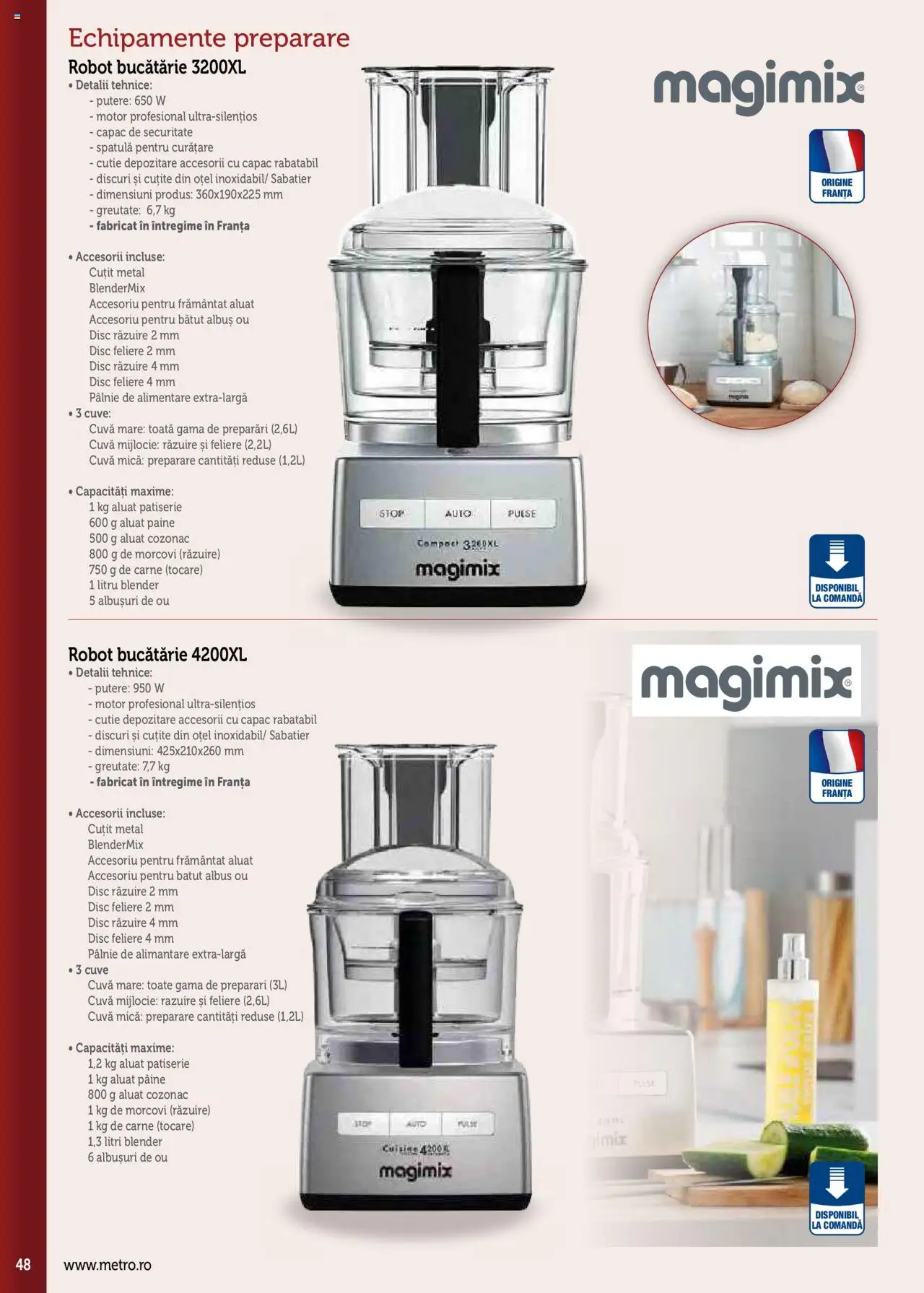 Catalog METRO 17 Septembrie 2025 - 30 Decembrie 2026 | Pagina 48 | Produse: Blender, Cuțit, Aluat, Morcovi