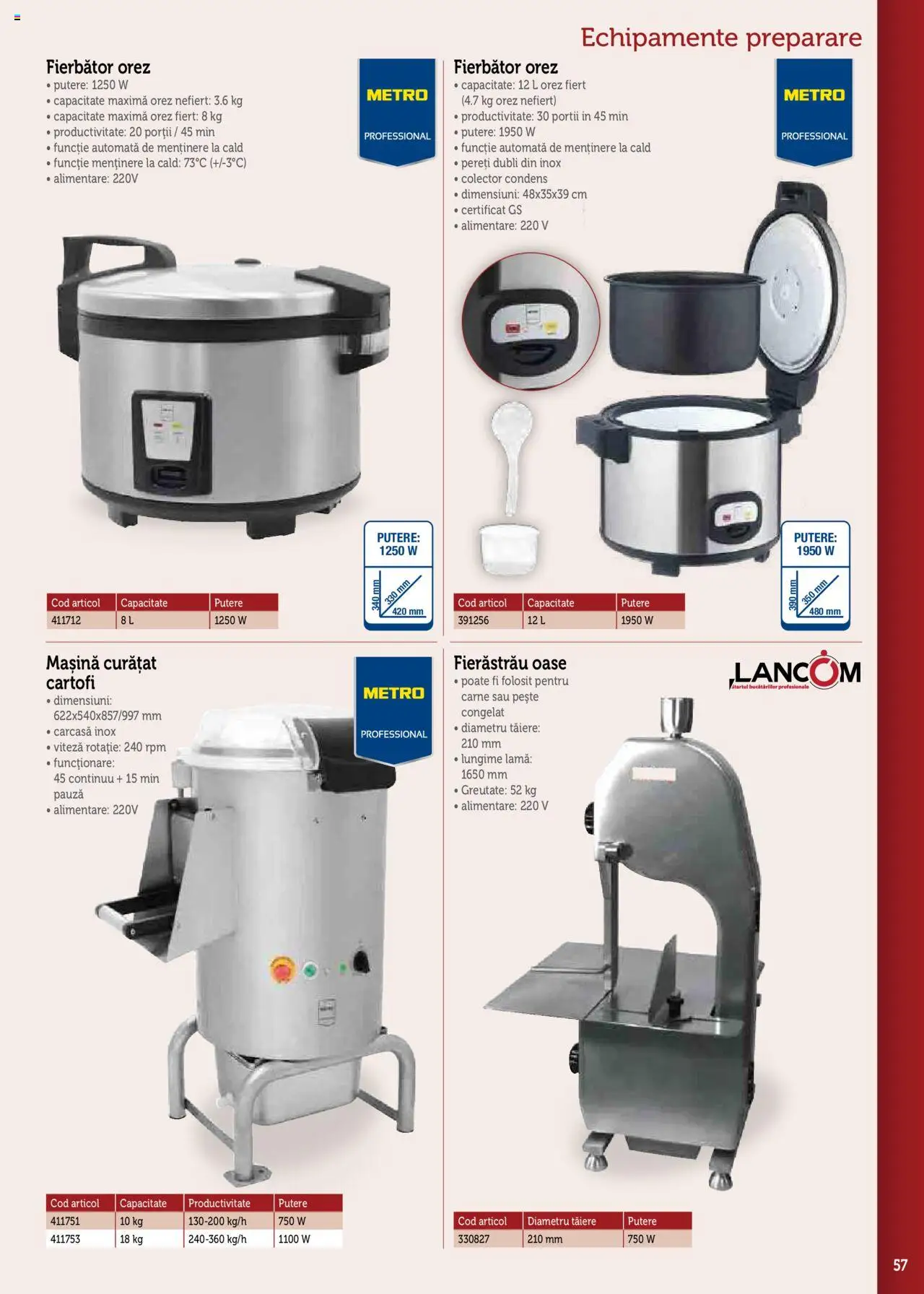 Catalog METRO 17 Septembrie 2025 - 30 Decembrie 2026 | Pagina 57 | Produse: Carcasă, Orez, Pește, Cartofi