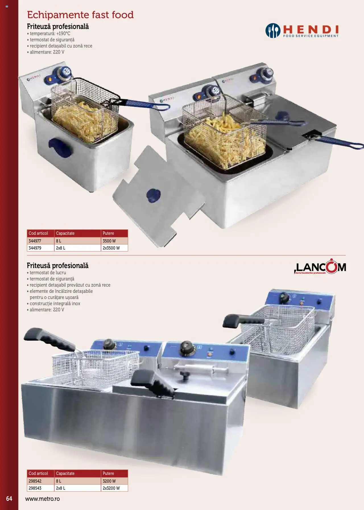 Catalog METRO 17 Septembrie 2025 - 30 Decembrie 2026 | Pagina 64 | Produse: Friteuză