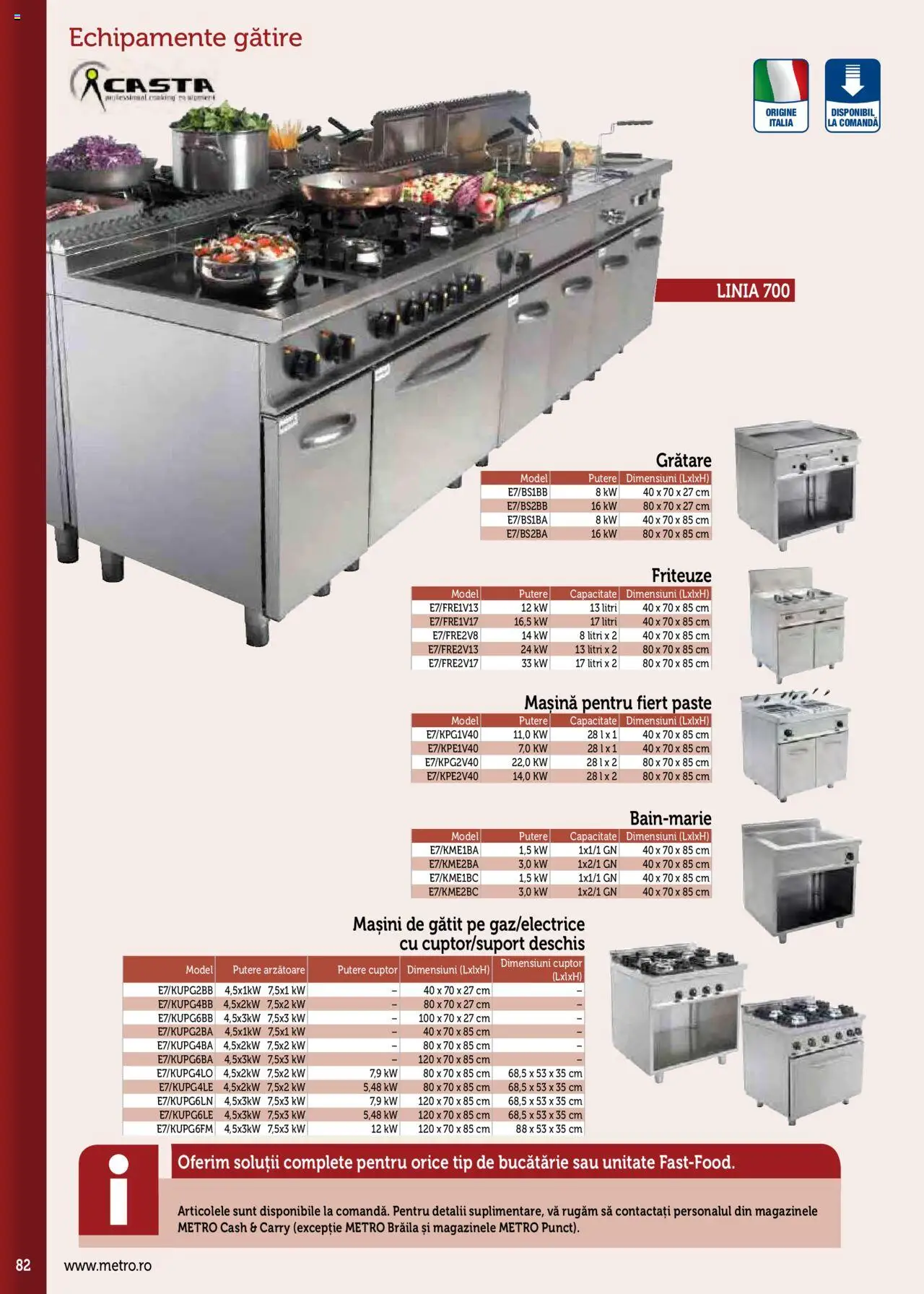 Catalog METRO 17 Septembrie 2025 - 30 Decembrie 2026 | Pagina 82 | Produse: Cuptor, Bucătărie, Paste