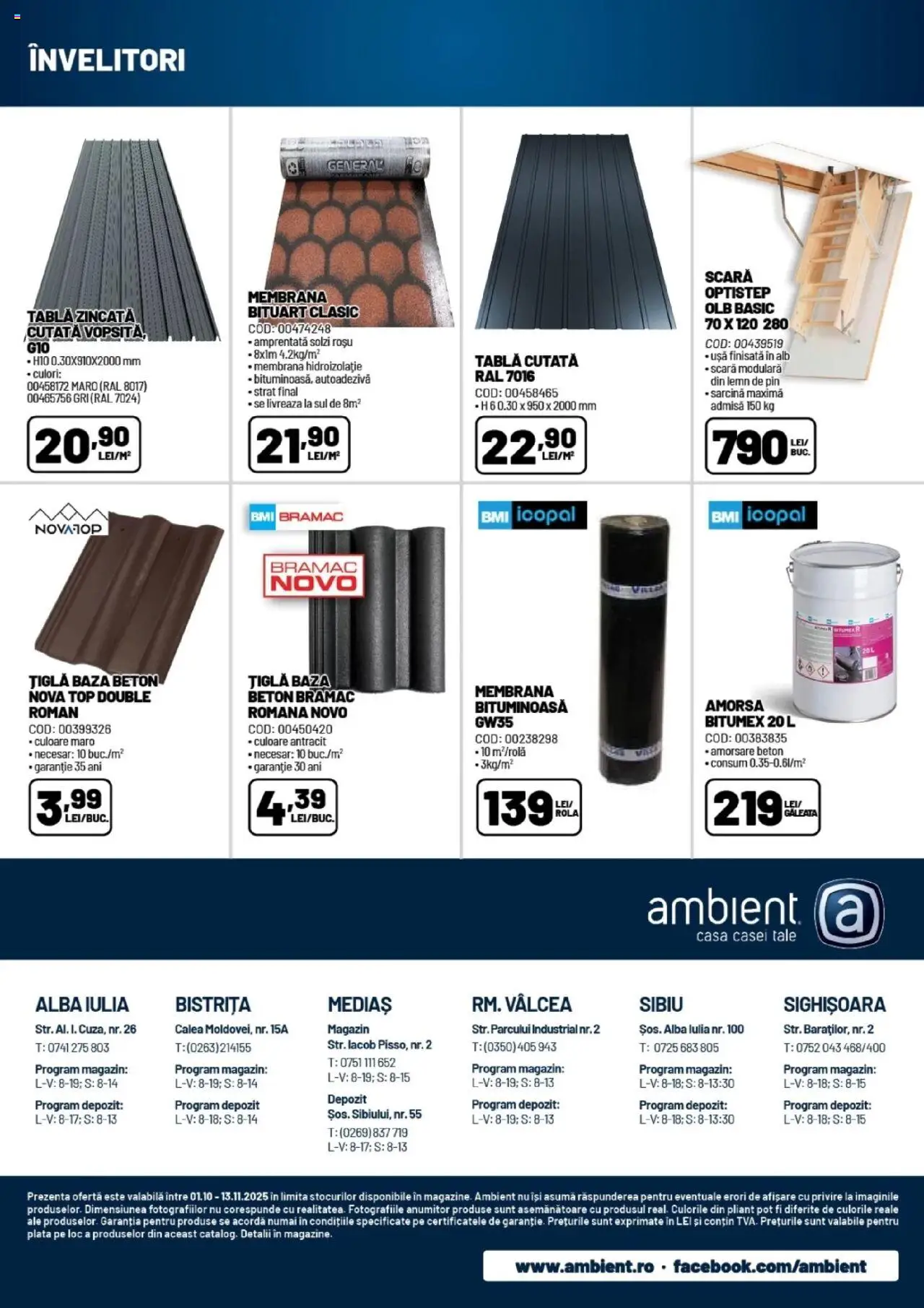 Catalog Ambient 1 Octombrie - 12 Noiembrie 2025 | Pagina 15 | Produse: Tablă, Scară, Amorsă, Ușă