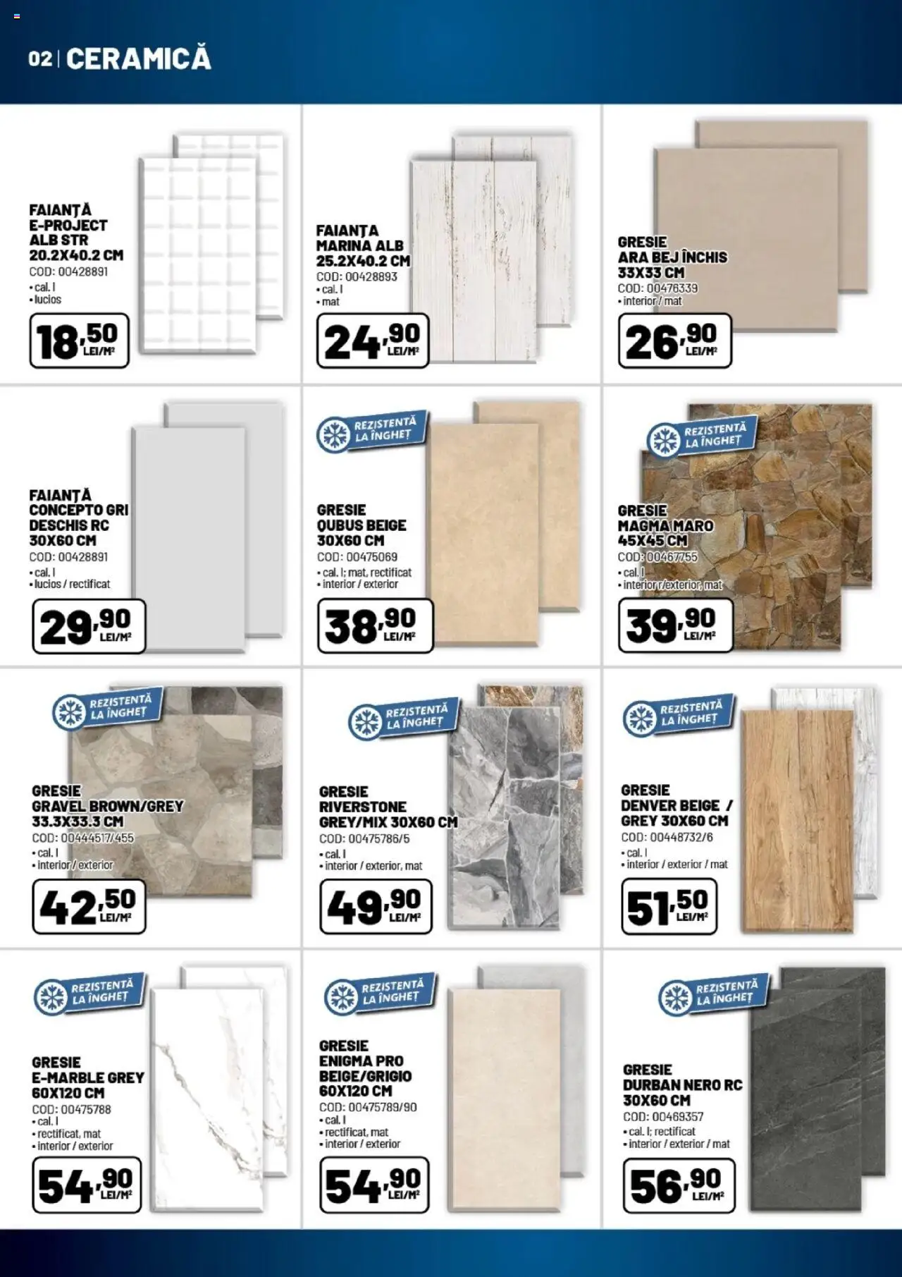Catalog Ambient 1 Octombrie - 12 Noiembrie 2025 | Pagina 2 | Produse: Faianță, Gresie