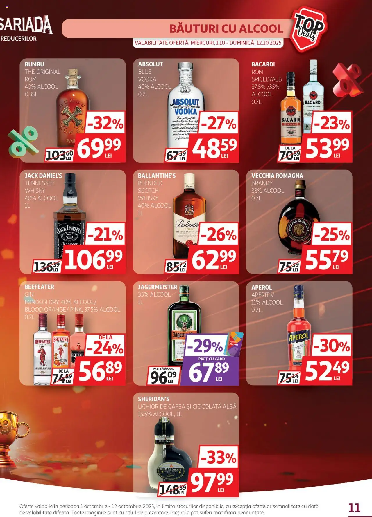Catalog Auchan 1 - 11 Octombrie 2025 | Pagina 11 | Produse: Cafea, Ciocolată, Gin, Vodka