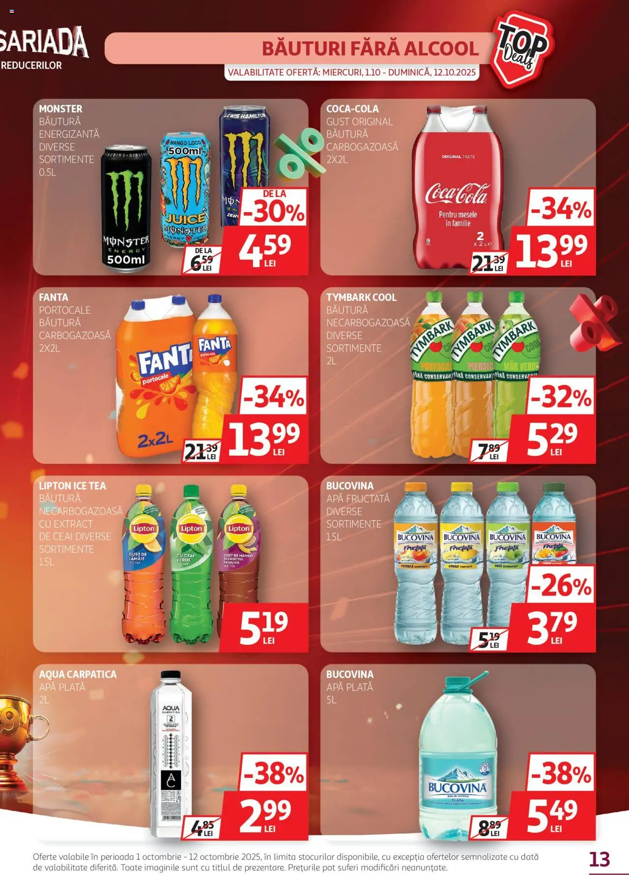 Catalog Auchan 1 - 11 Octombrie 2025 | Pagina 13 | Produse: Amerikan servis, Portocale, Ceai, Ice tea