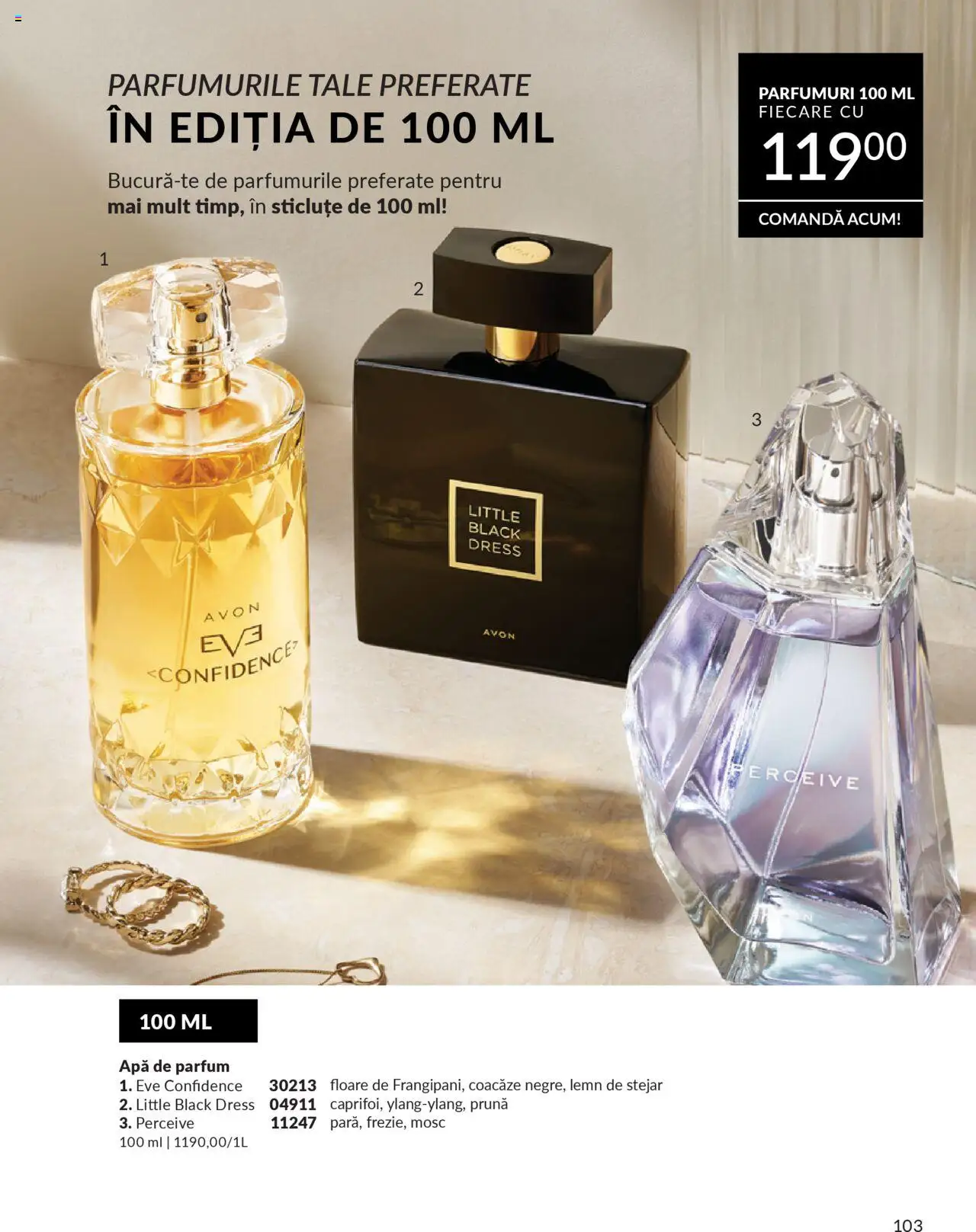 Catalog Avon 1 - 30 Octombrie 2025 | Pagina 105 | Produse: Apă de parfum, Parfum, Apă
