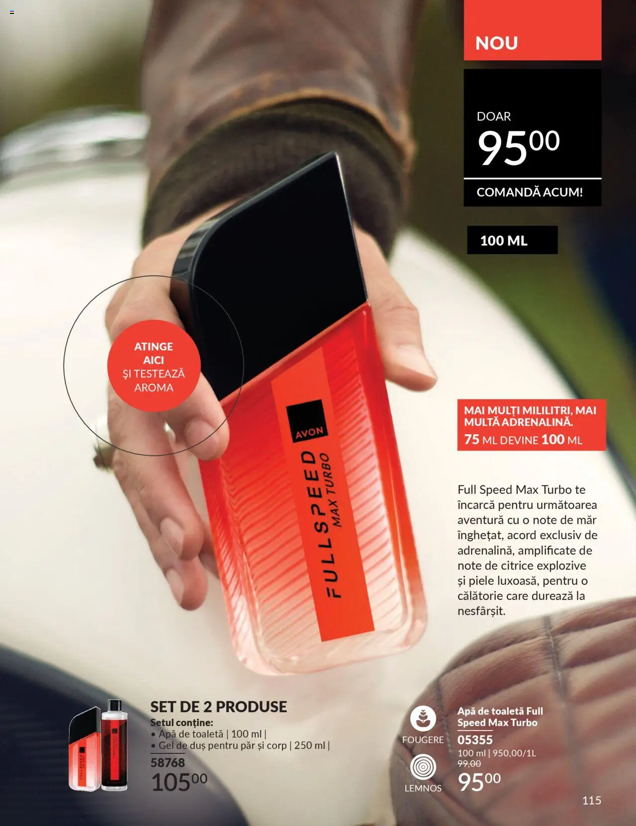 Catalog Avon 1 - 30 Octombrie 2025 | Pagina 117 | Produse: Duș, Apă de toaletă, Gel de duș, Apă