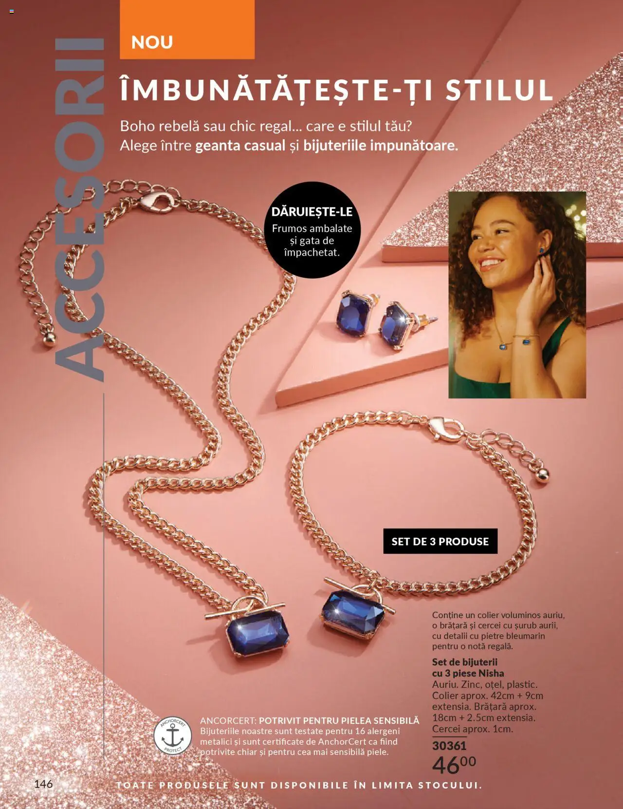 Catalog Avon 1 - 30 Octombrie 2025 | Pagina 148 | Produse: Geantă, Cercei, Brățară, Set de bijuterii