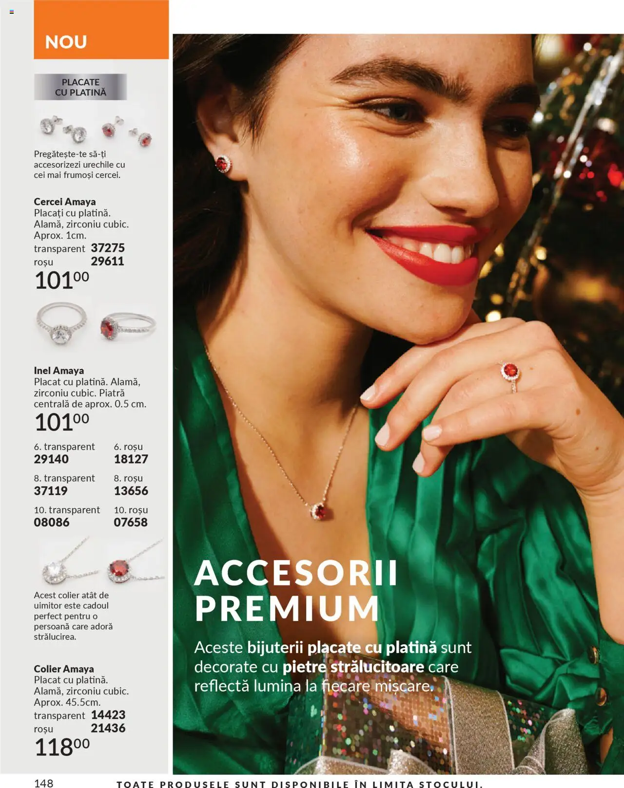 Catalog Avon 1 - 30 Octombrie 2025 | Pagina 150 | Produse: Tavuk suyu, Cercei, Colier, Inel