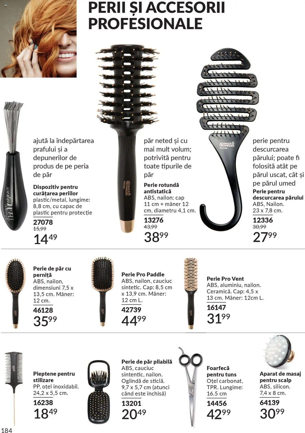 Catalog Avon 1 - 30 Octombrie 2025 | Pagina 186 | Produse: Perie de păr, Mâner, Oglindă, Perie