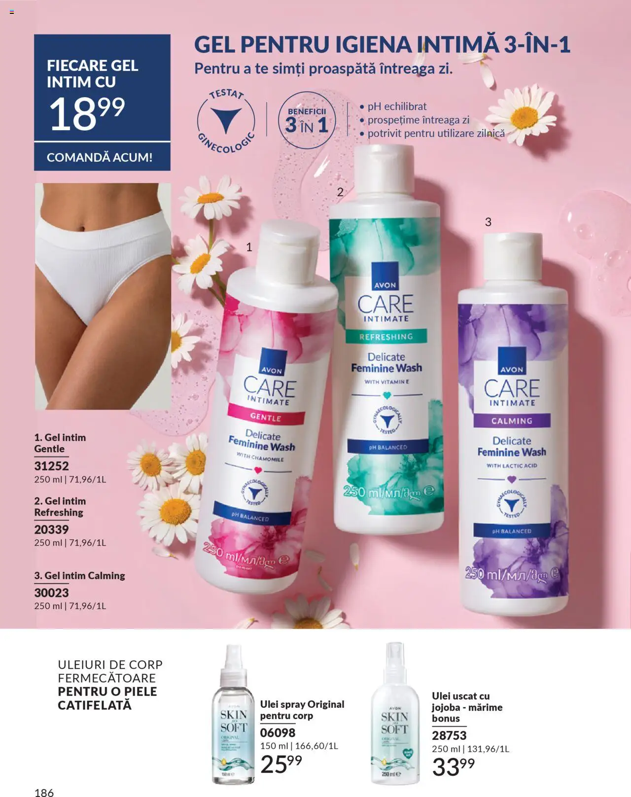 Catalog Avon 1 - 30 Octombrie 2025 | Pagina 188 | Produse: Gel intim, Body, Ulei