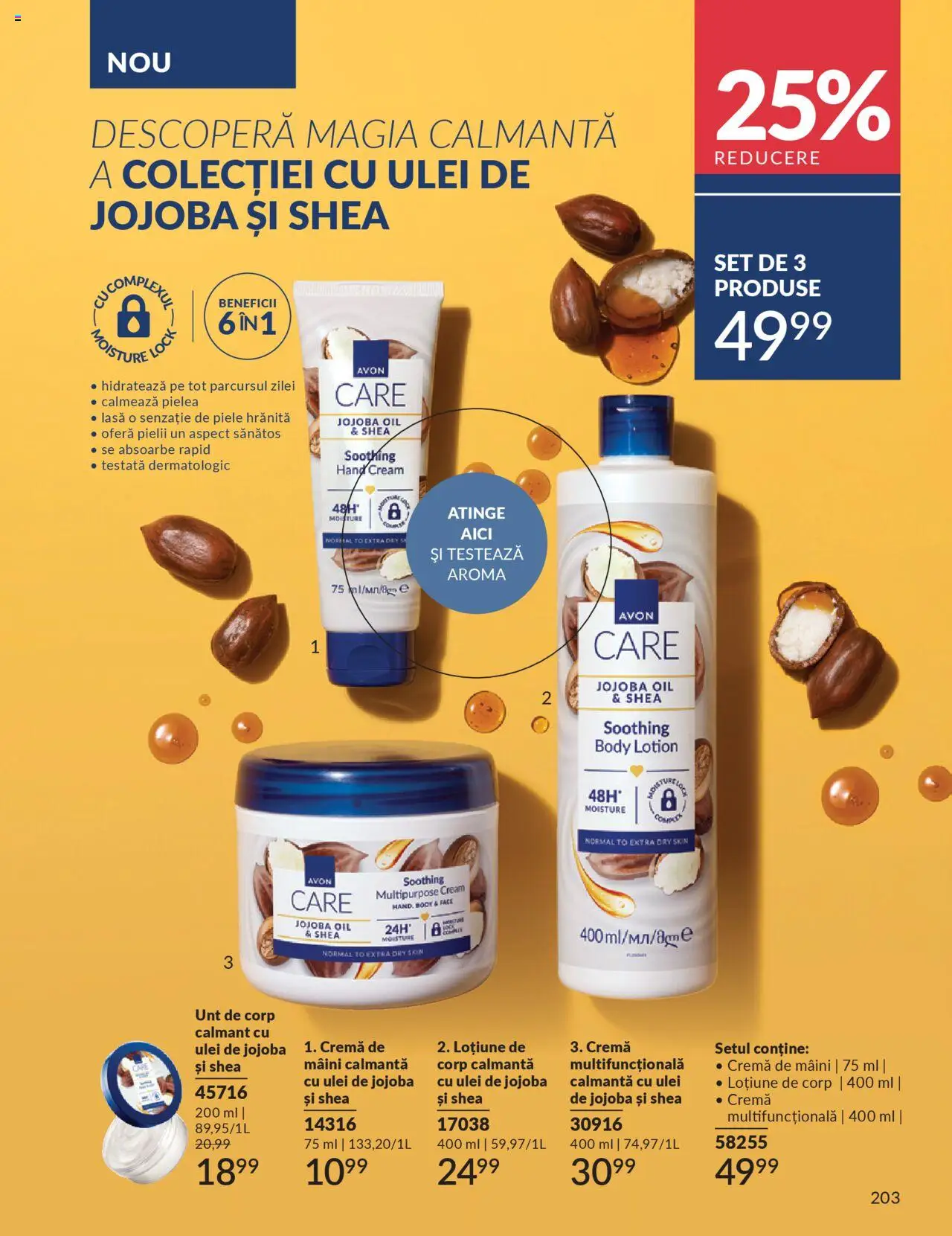 Catalog Avon 1 - 30 Octombrie 2025 | Pagina 205 | Produse: Unt de corp, Unt, Cremă, Cremă de mâini